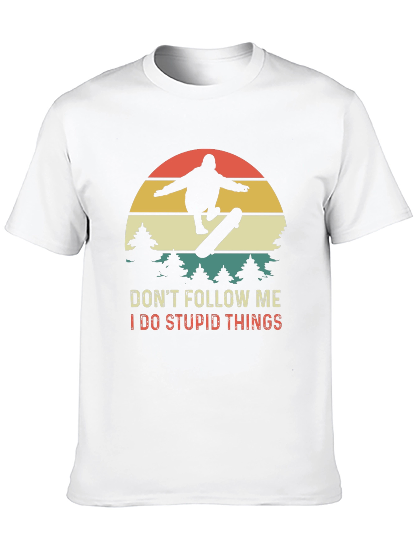 Skateboarder Graphic Tee - Dont Follow Me T-Shirt