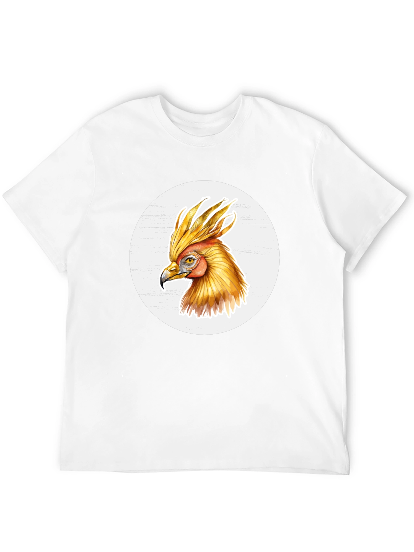 Phoenix Bird Graphic T-Shirt - Black Cotton Tee
