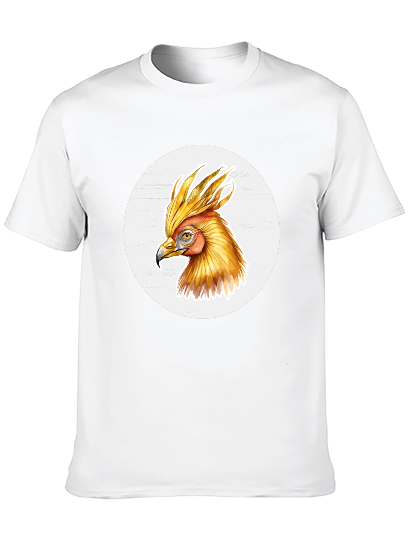 Phoenix Bird Graphic T-Shirt - Black Cotton Tee