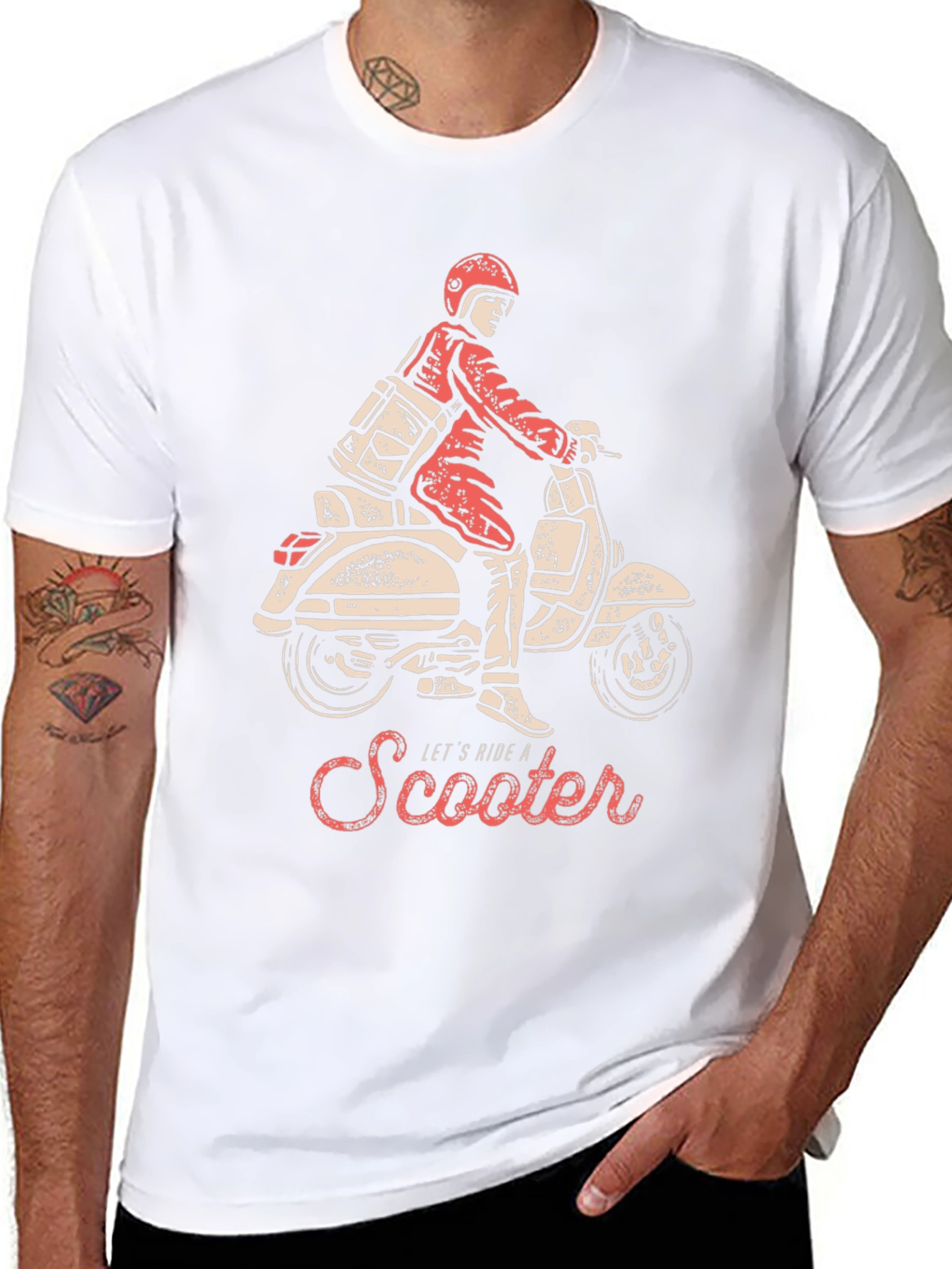 Retro Scooter Ride Graphic Tee