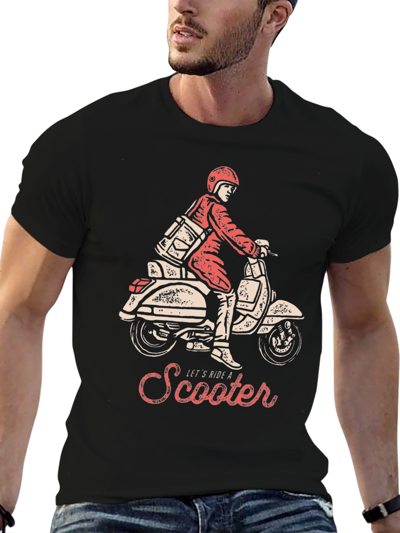 Retro Scooter Ride Graphic Tee