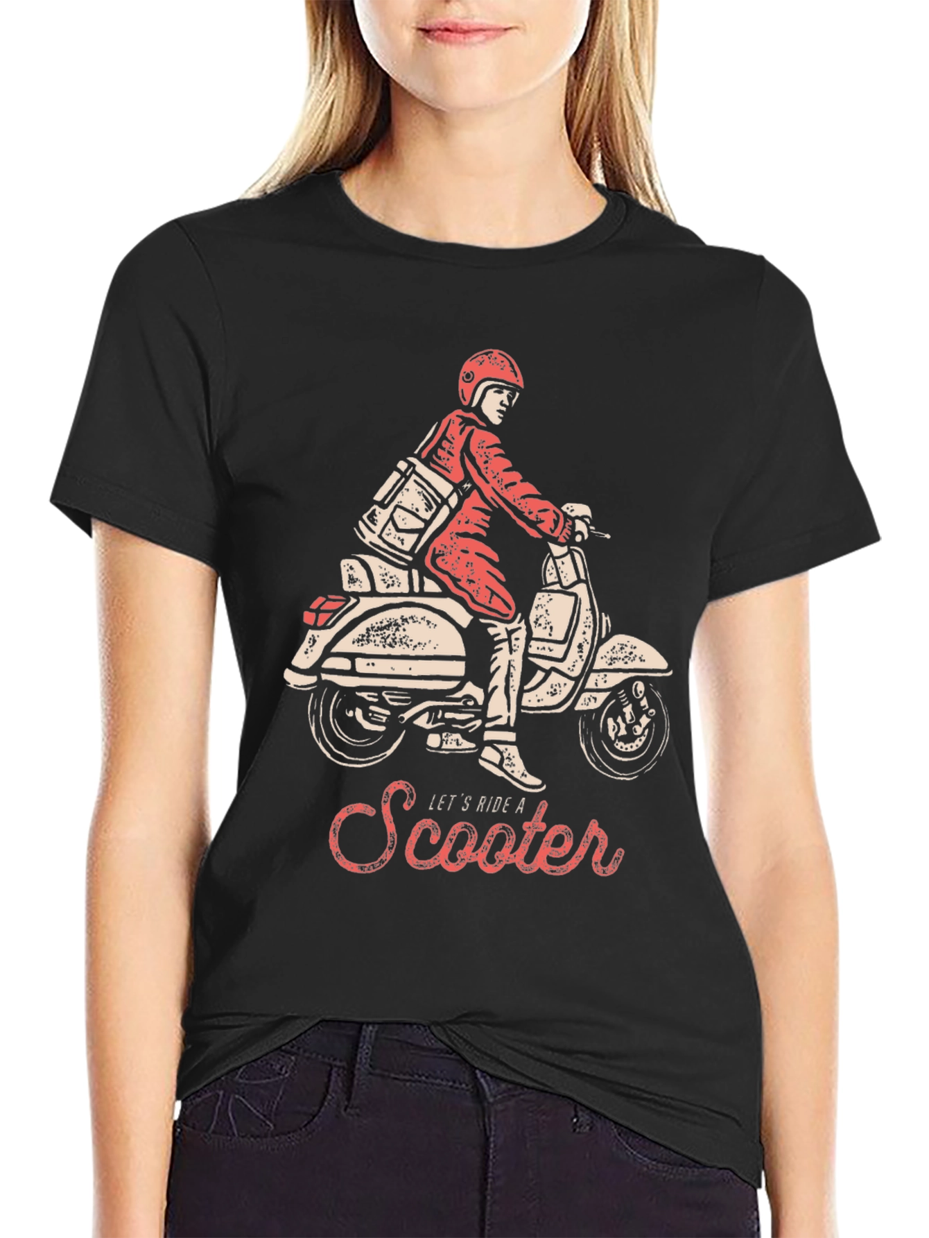 Retro Scooter Ride Graphic Tee