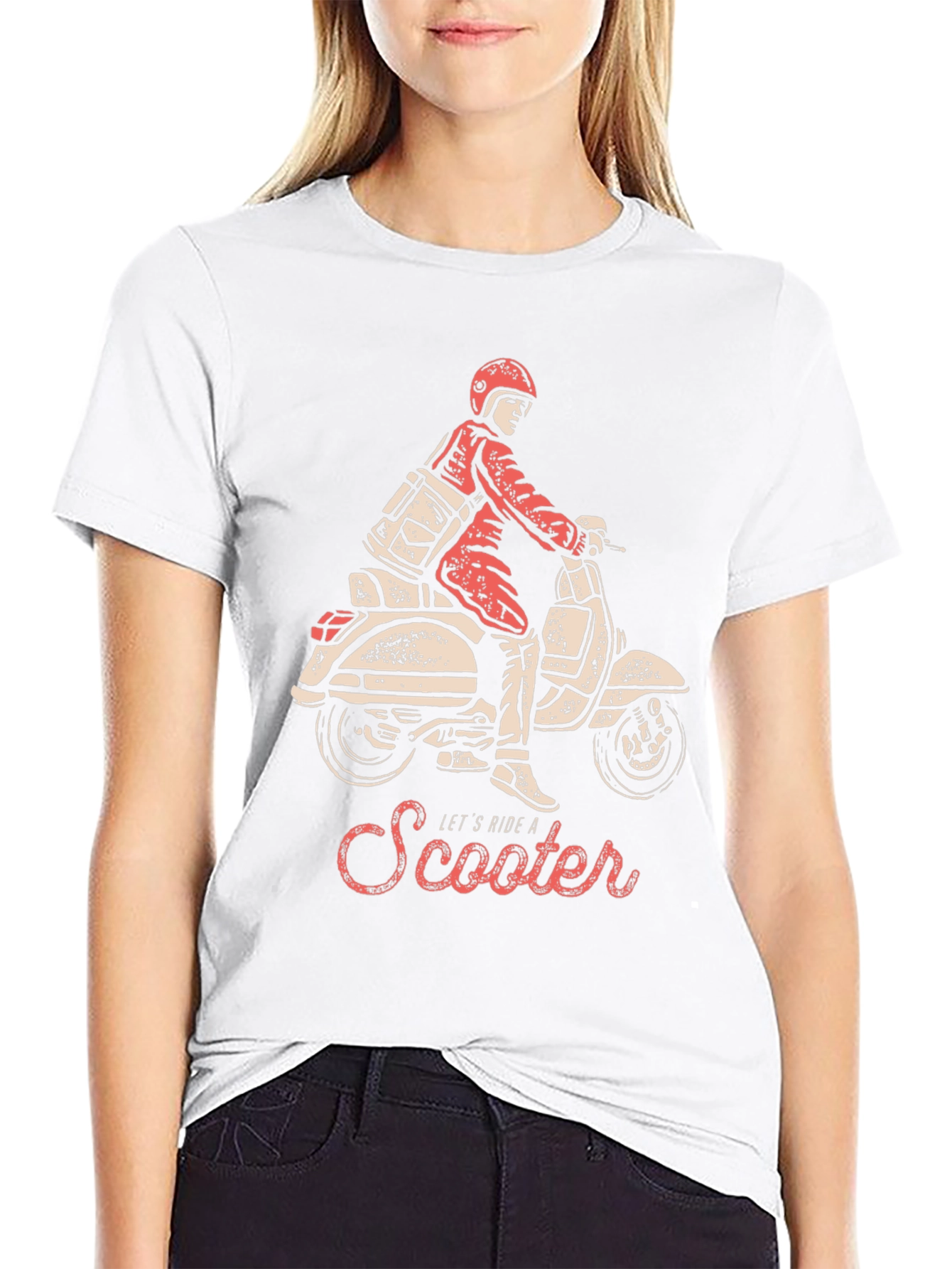 Retro Scooter Ride Graphic Tee