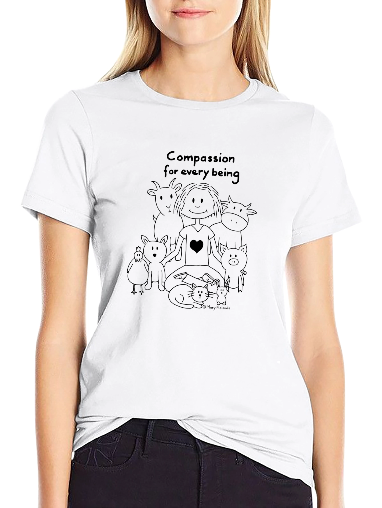 Compassion for Every Being Black T-Shirt