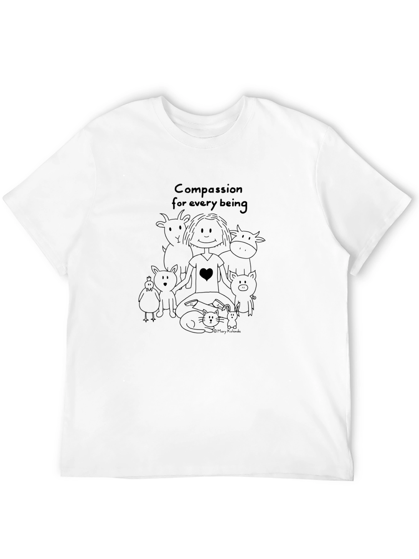 Compassion for Every Being Black T-Shirt