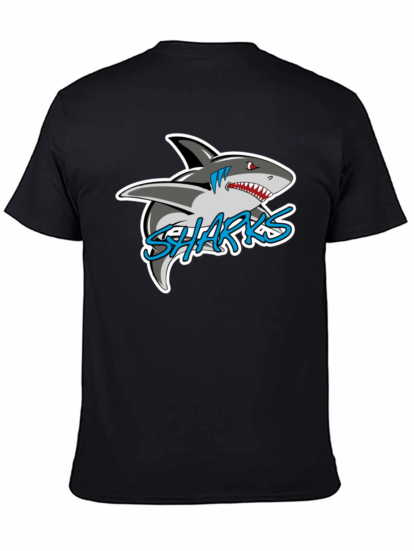 Black Sharks Graphic T-Shirt