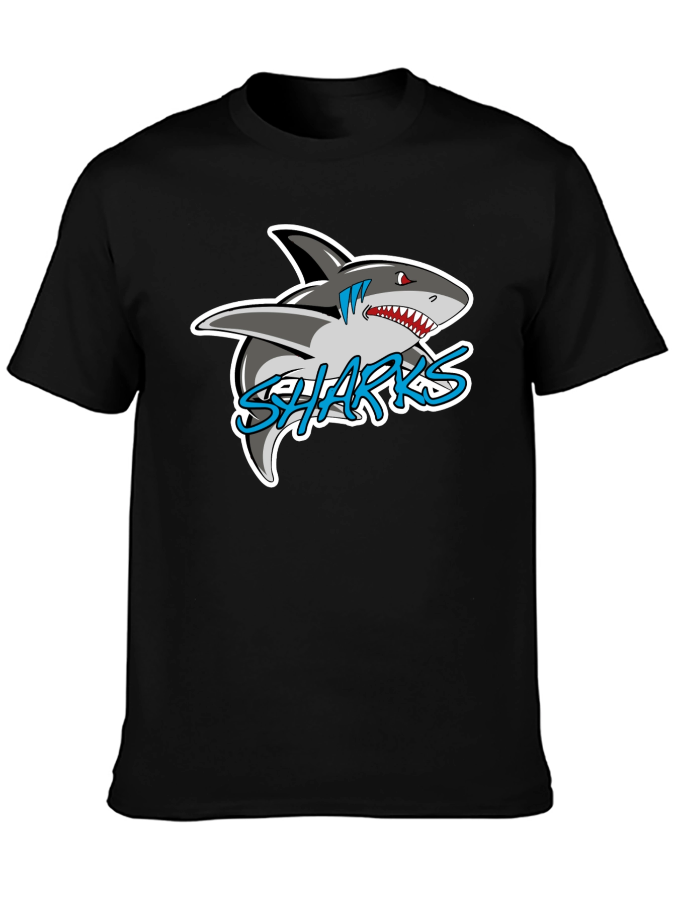 Black Sharks Graphic T-Shirt