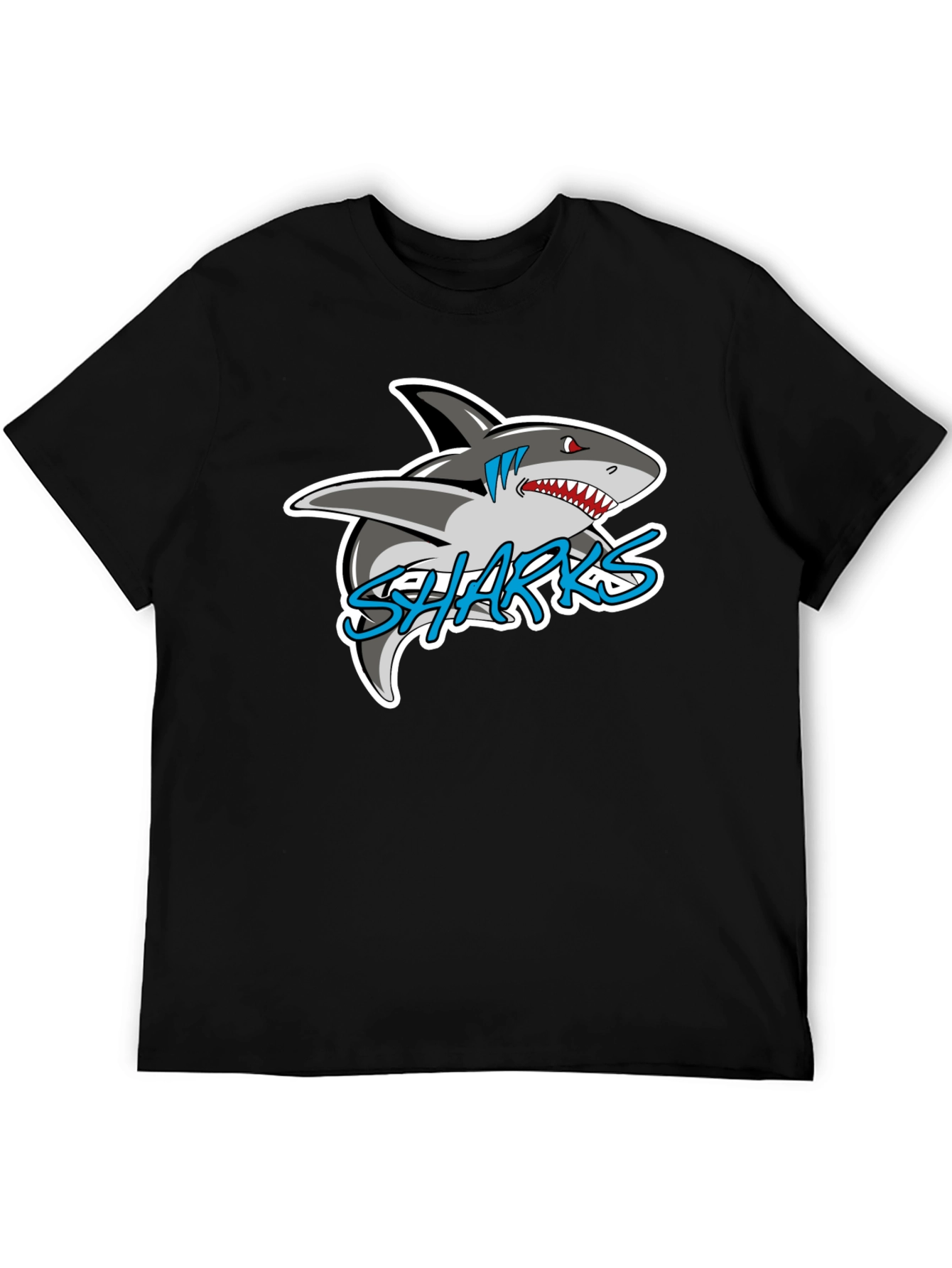Black Sharks Graphic T-Shirt
