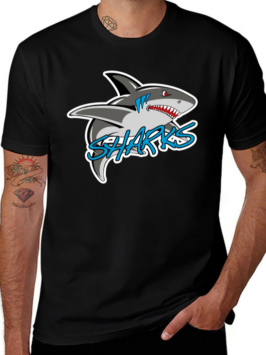 Black Sharks Graphic T-Shirt