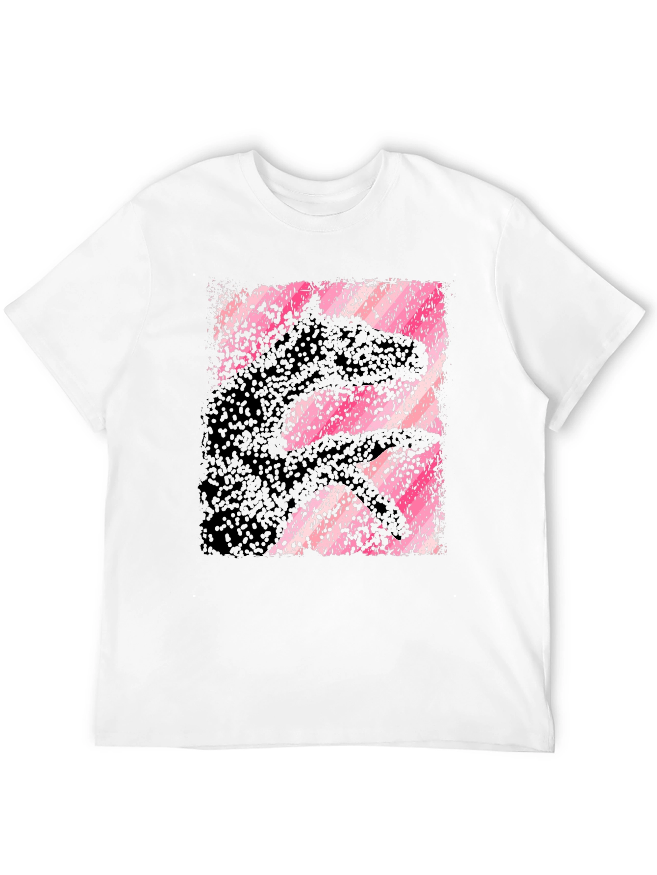 Abstract Hand Shadow Animal Graphic T-Shirt