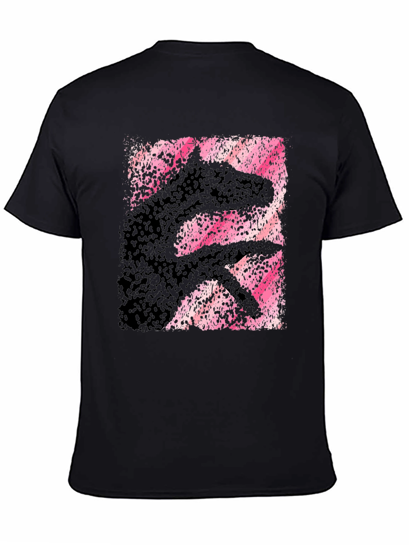 Abstract Hand Shadow Animal Graphic T-Shirt