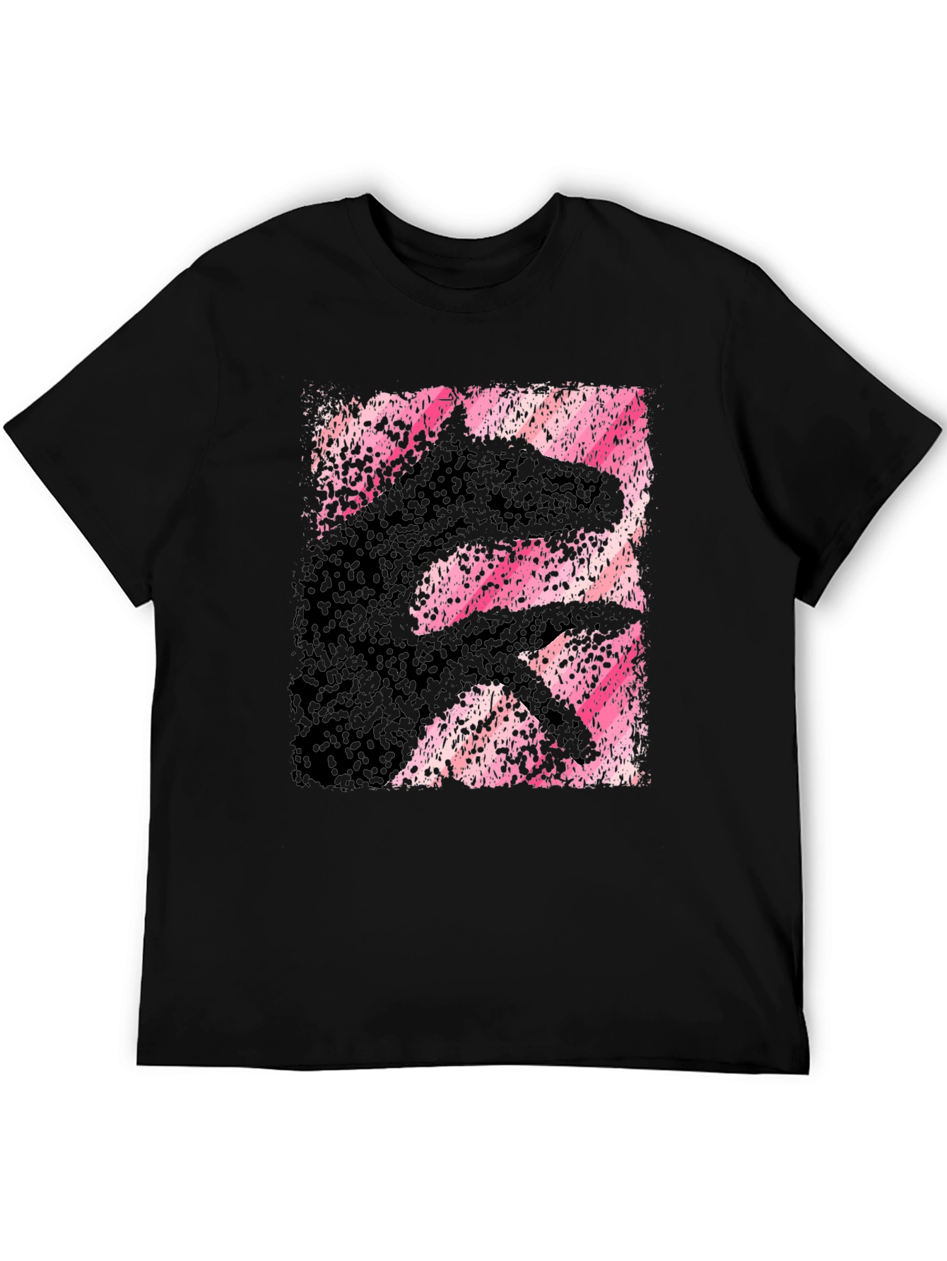 Abstract Hand Shadow Animal Graphic T-Shirt