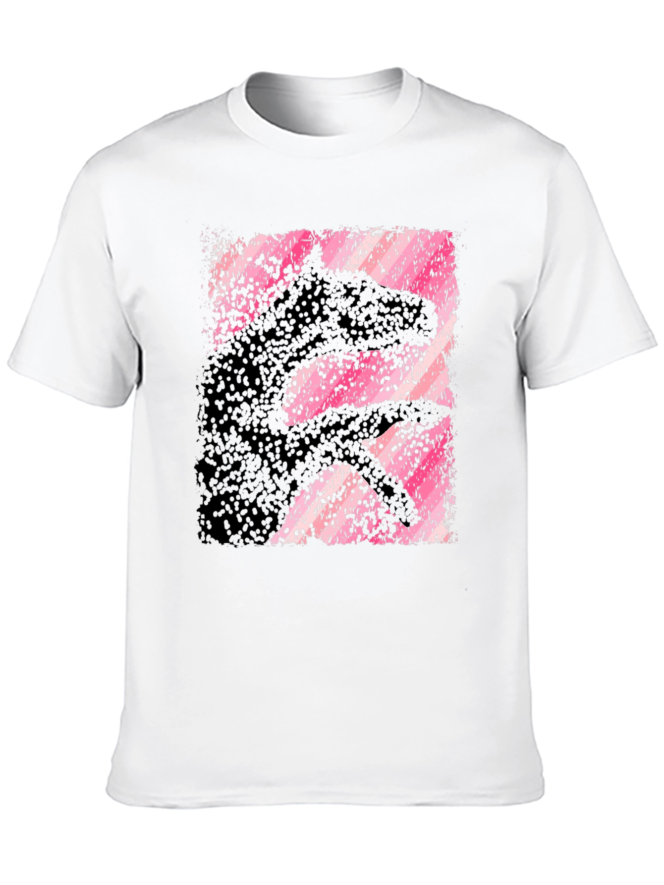 Abstract Hand Shadow Animal Graphic T-Shirt