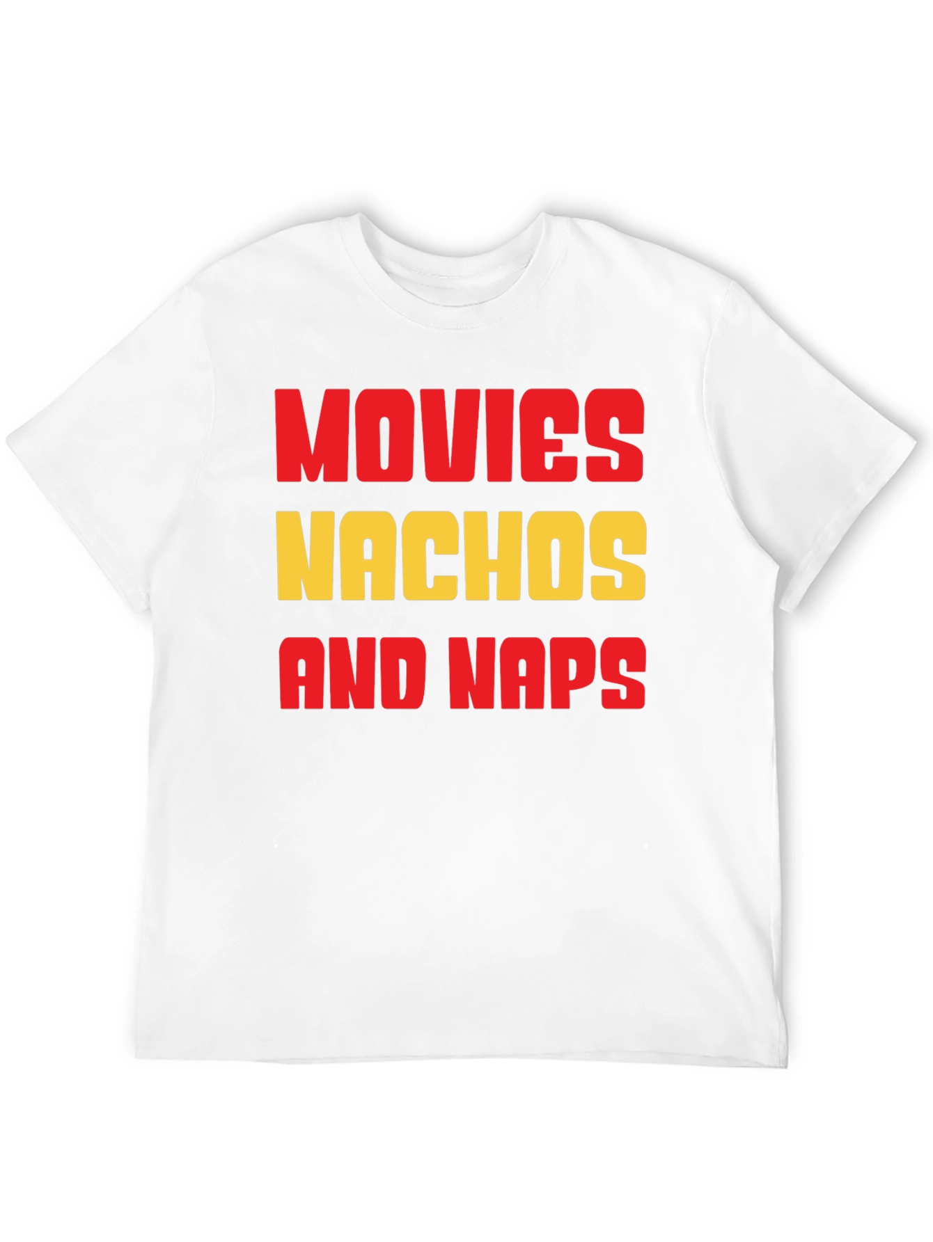 Movies Nachos and Naps Graphic T-Shirt