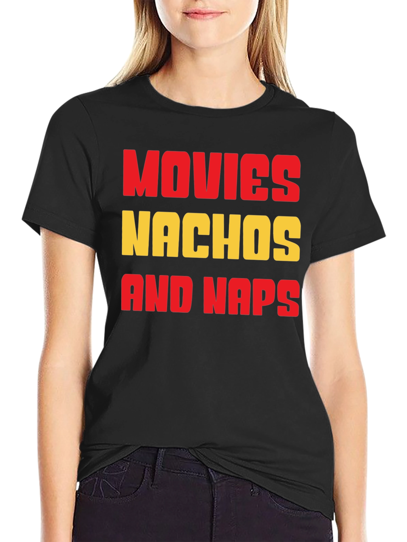 Movies Nachos and Naps Graphic T-Shirt