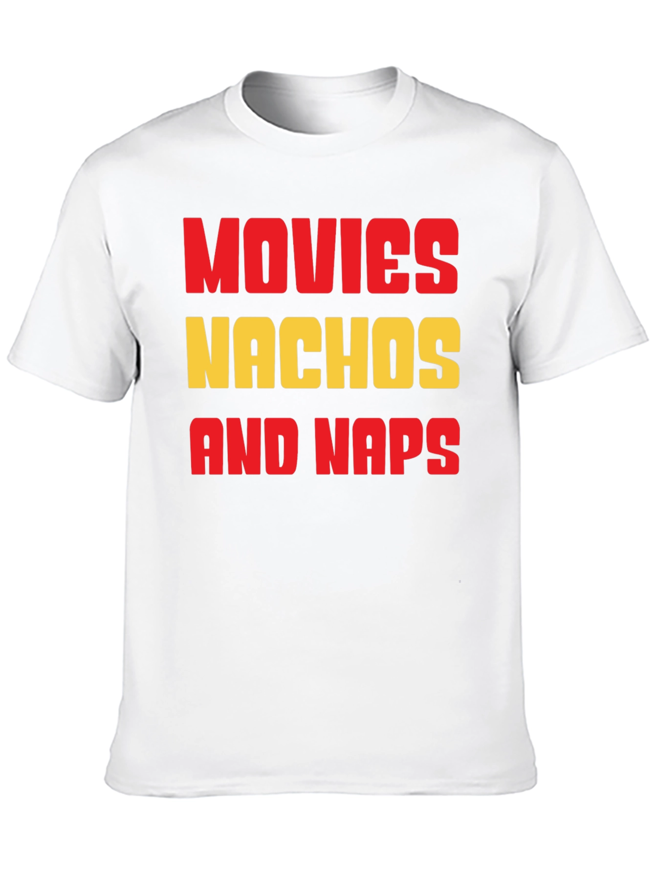 Movies Nachos and Naps Graphic T-Shirt