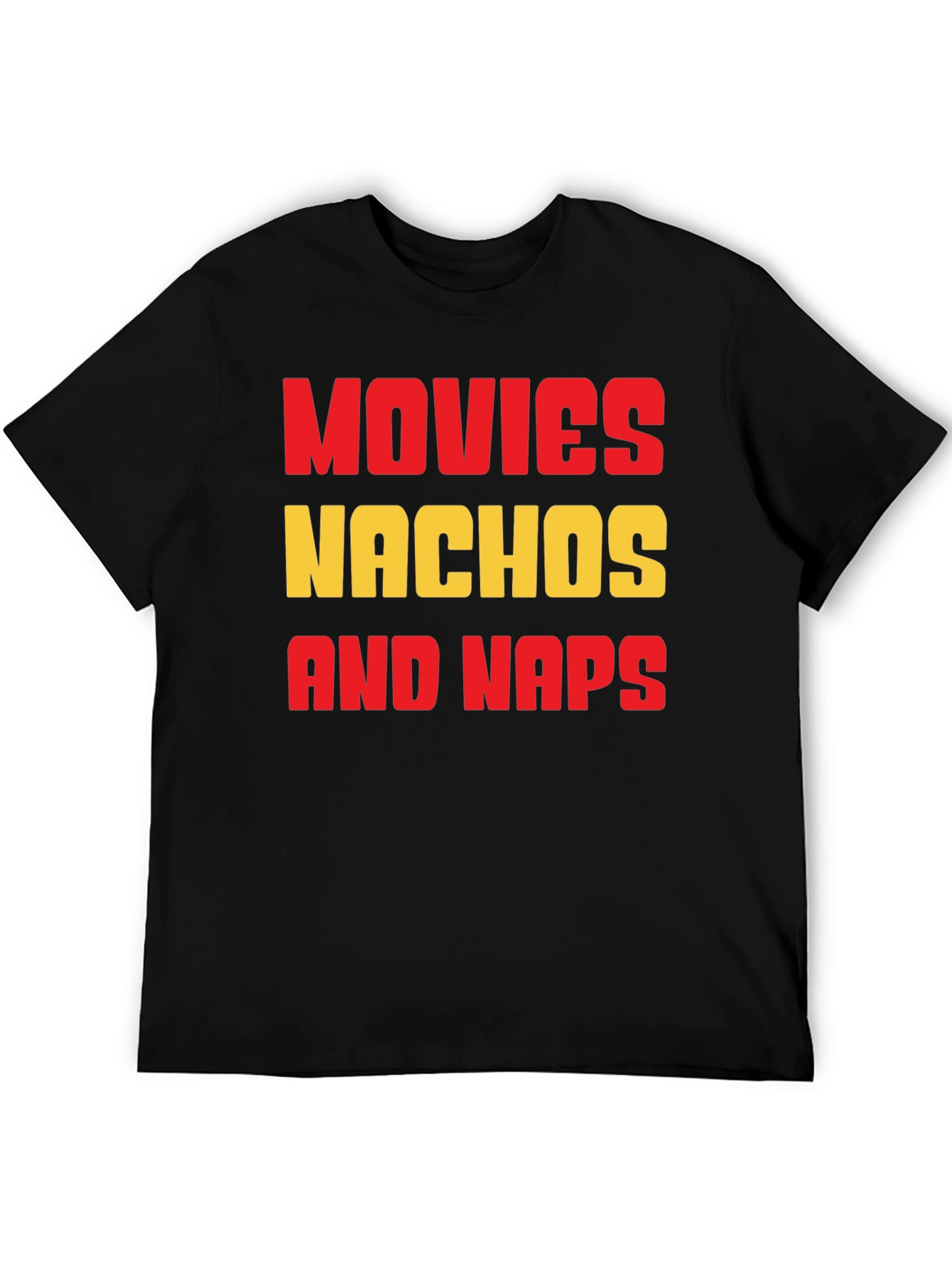 Movies Nachos and Naps Graphic T-Shirt