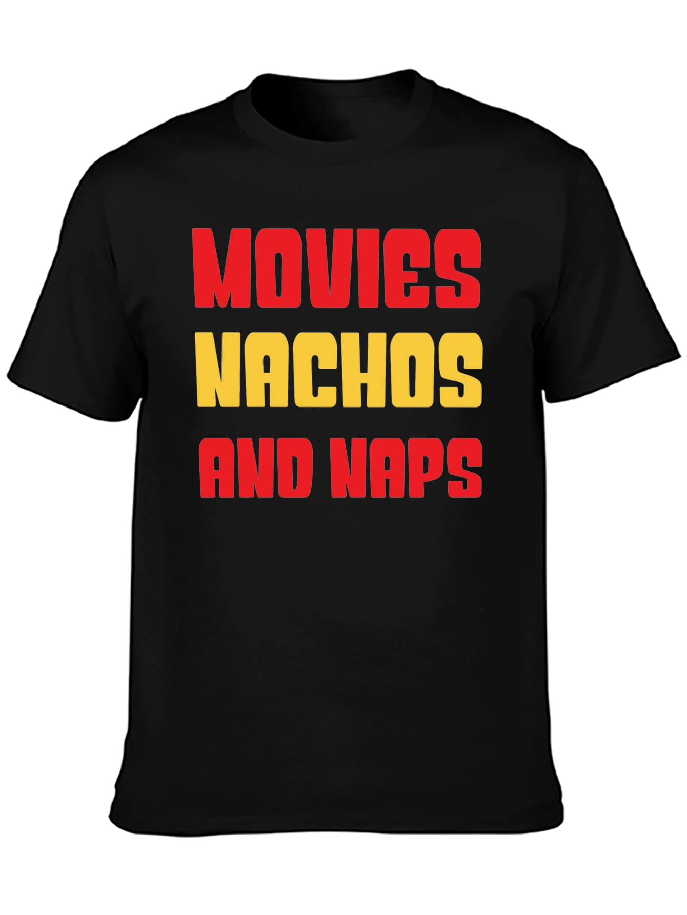 Movies Nachos and Naps Graphic T-Shirt