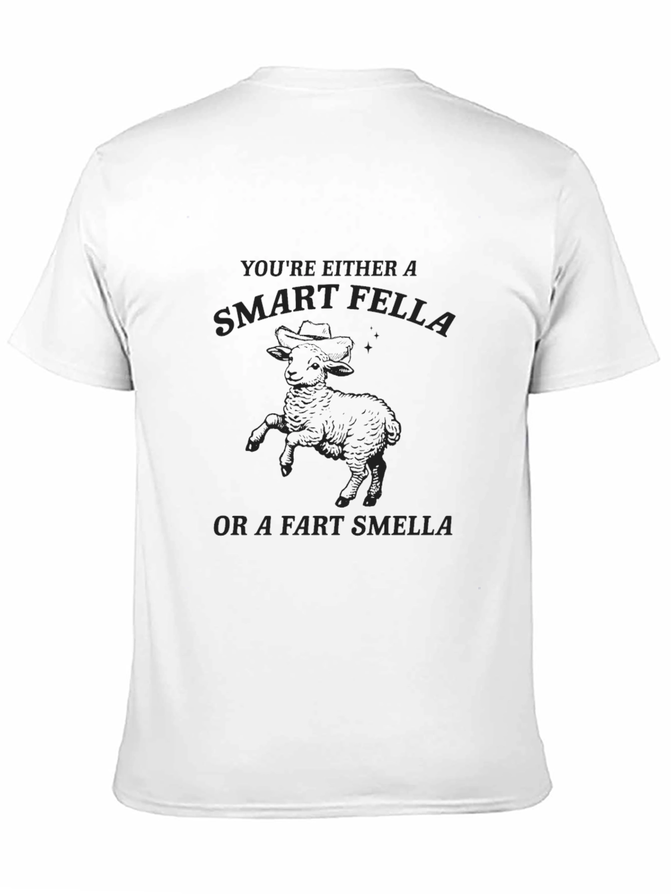 Smart Fella T-Shirt - Black Graphic Tee
