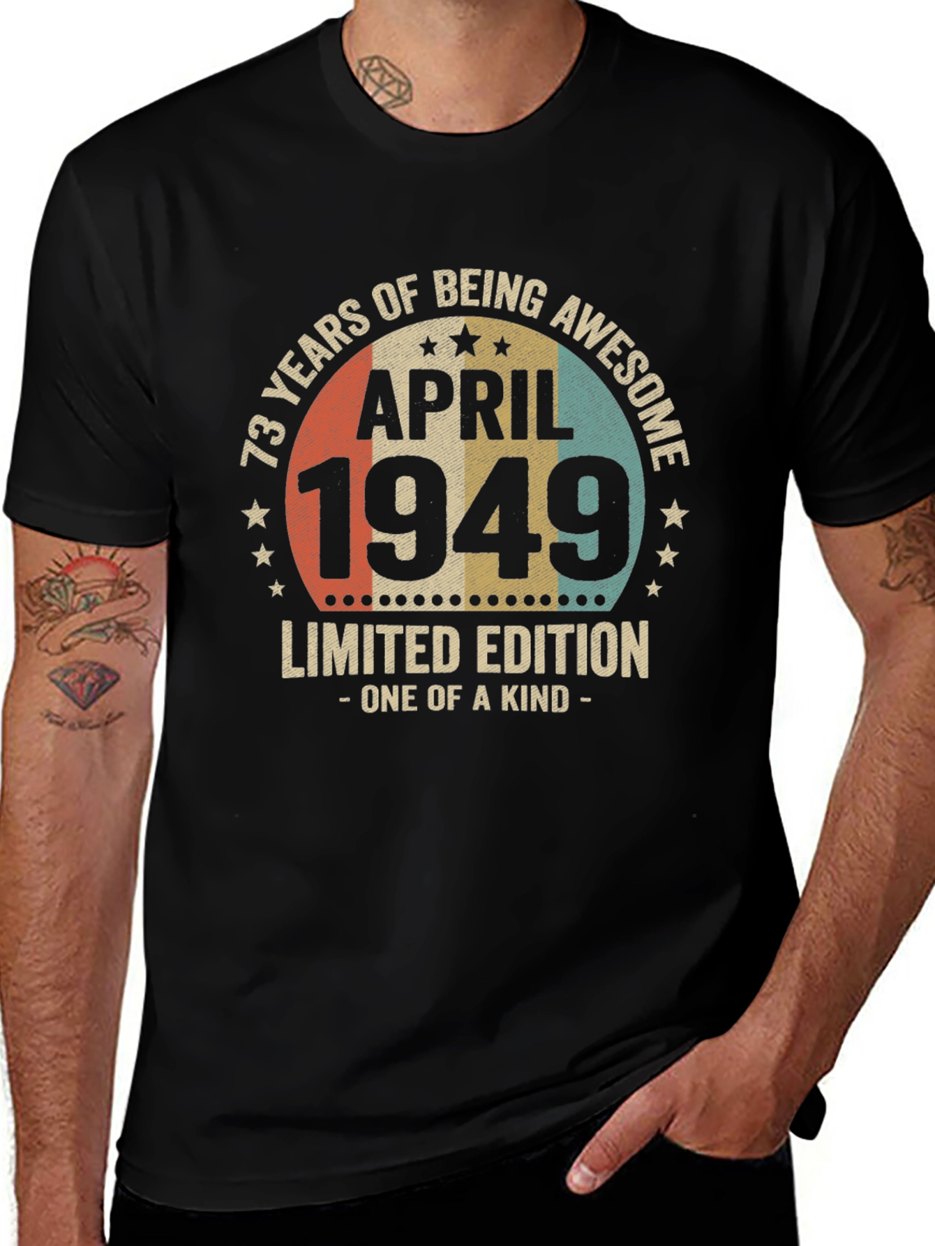 73 Years Awesome April 1949 Limited Edition T-Shirt