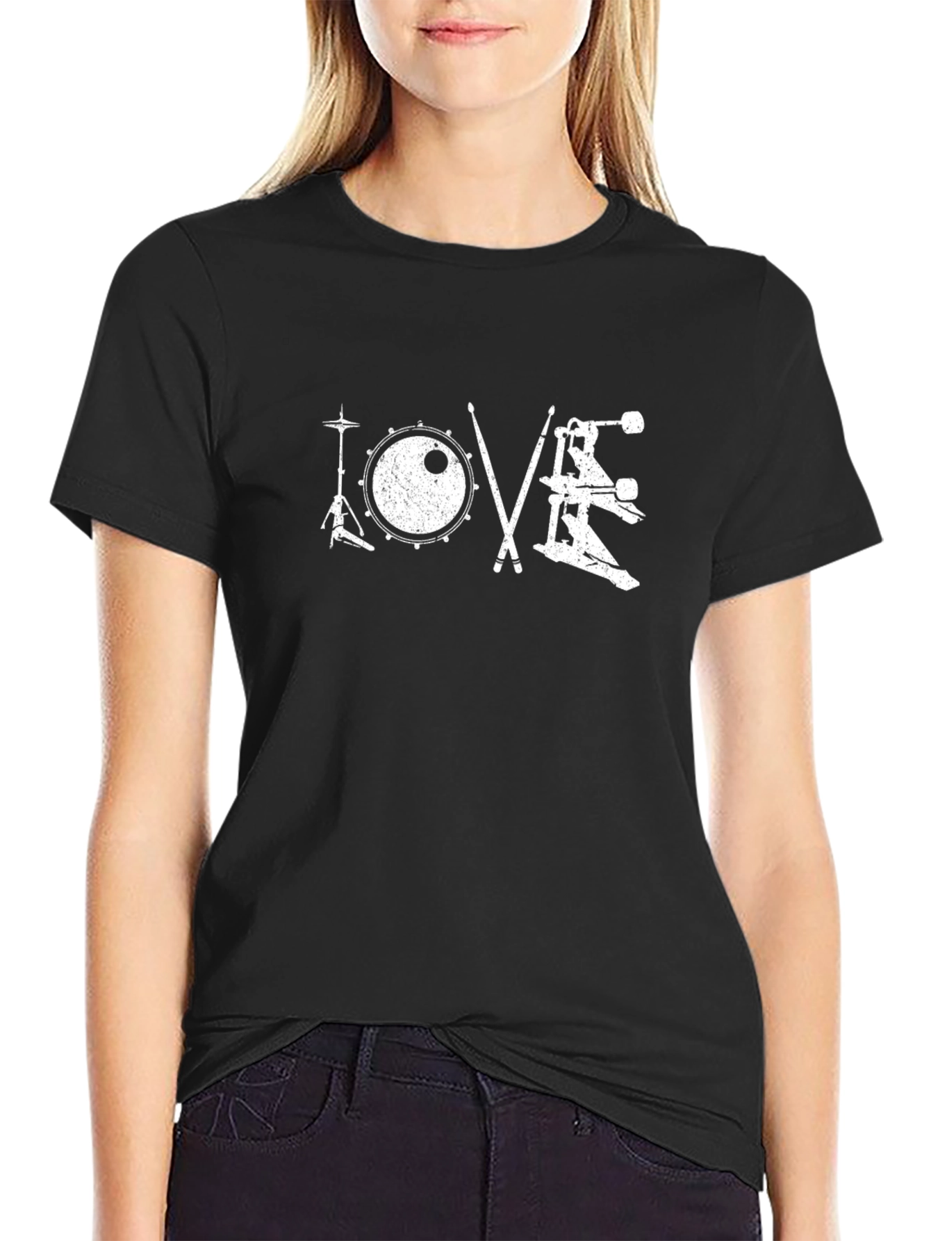Drummers Love T-Shirt - Music Lover Tee