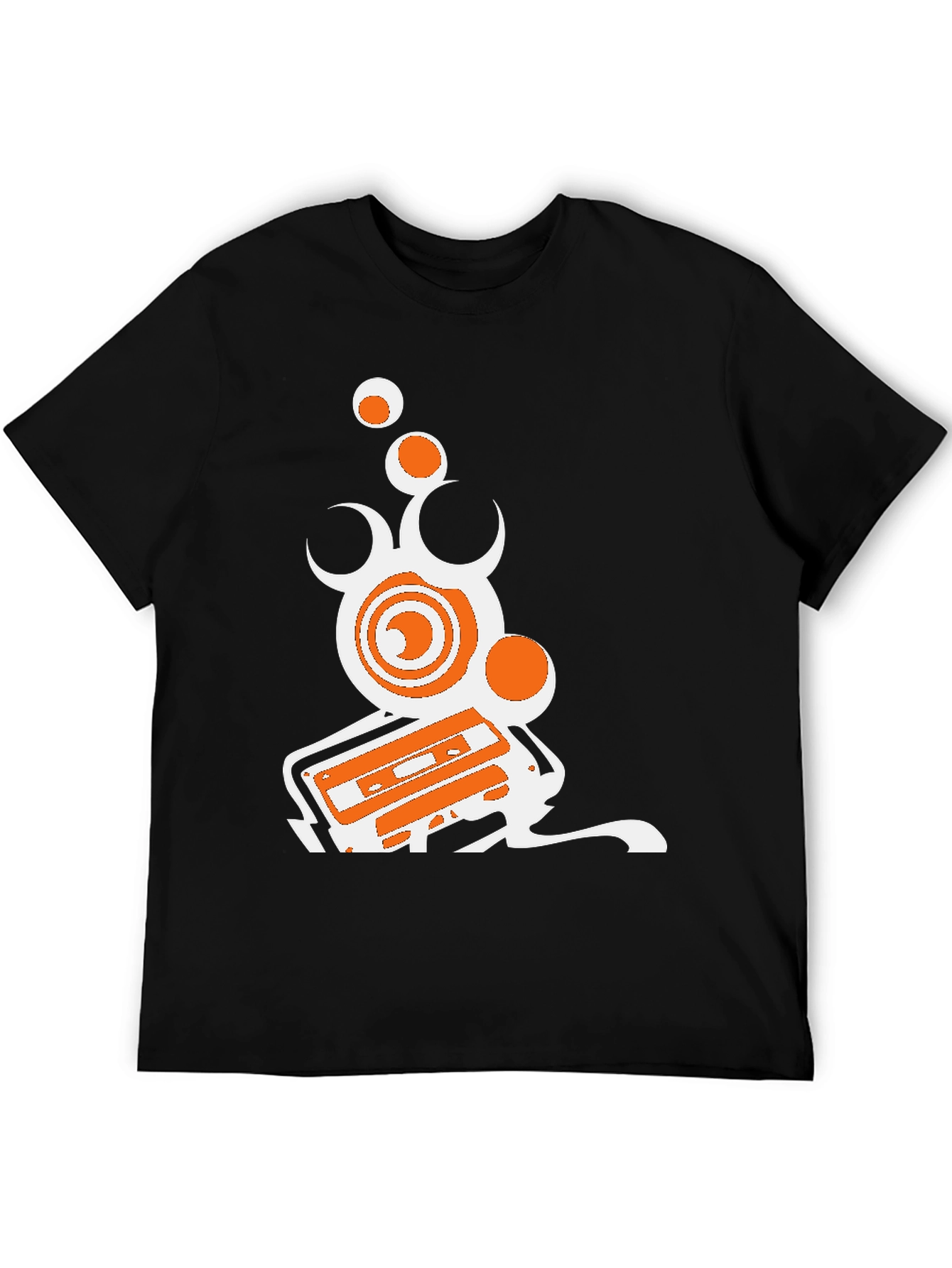 Retro Music T-Shirt - Black Graphic Tee