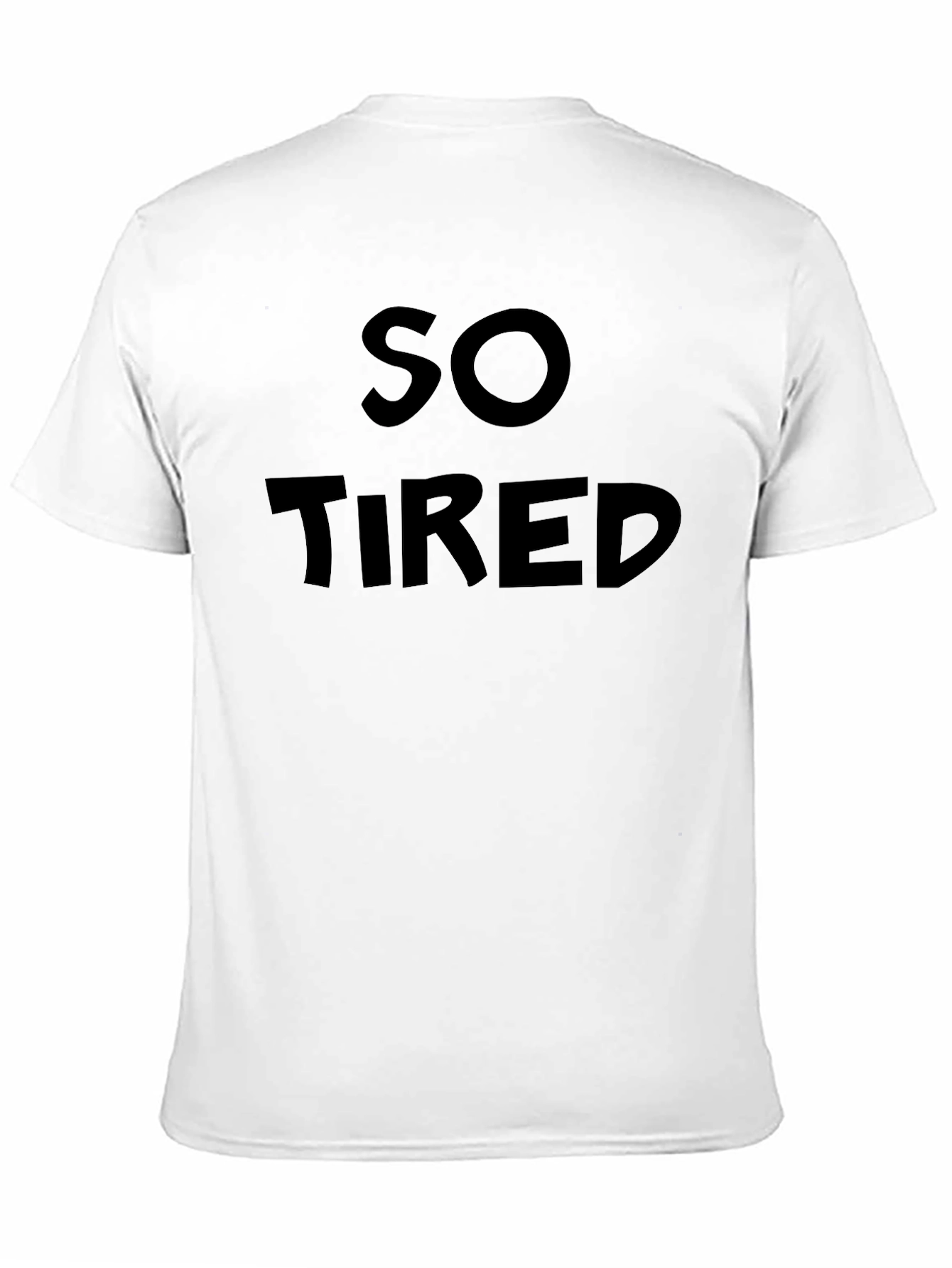 So Tired Black Graphic Tee