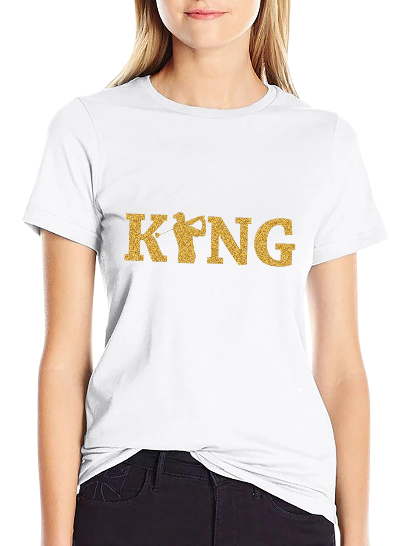 Golf King Black Graphic Tee