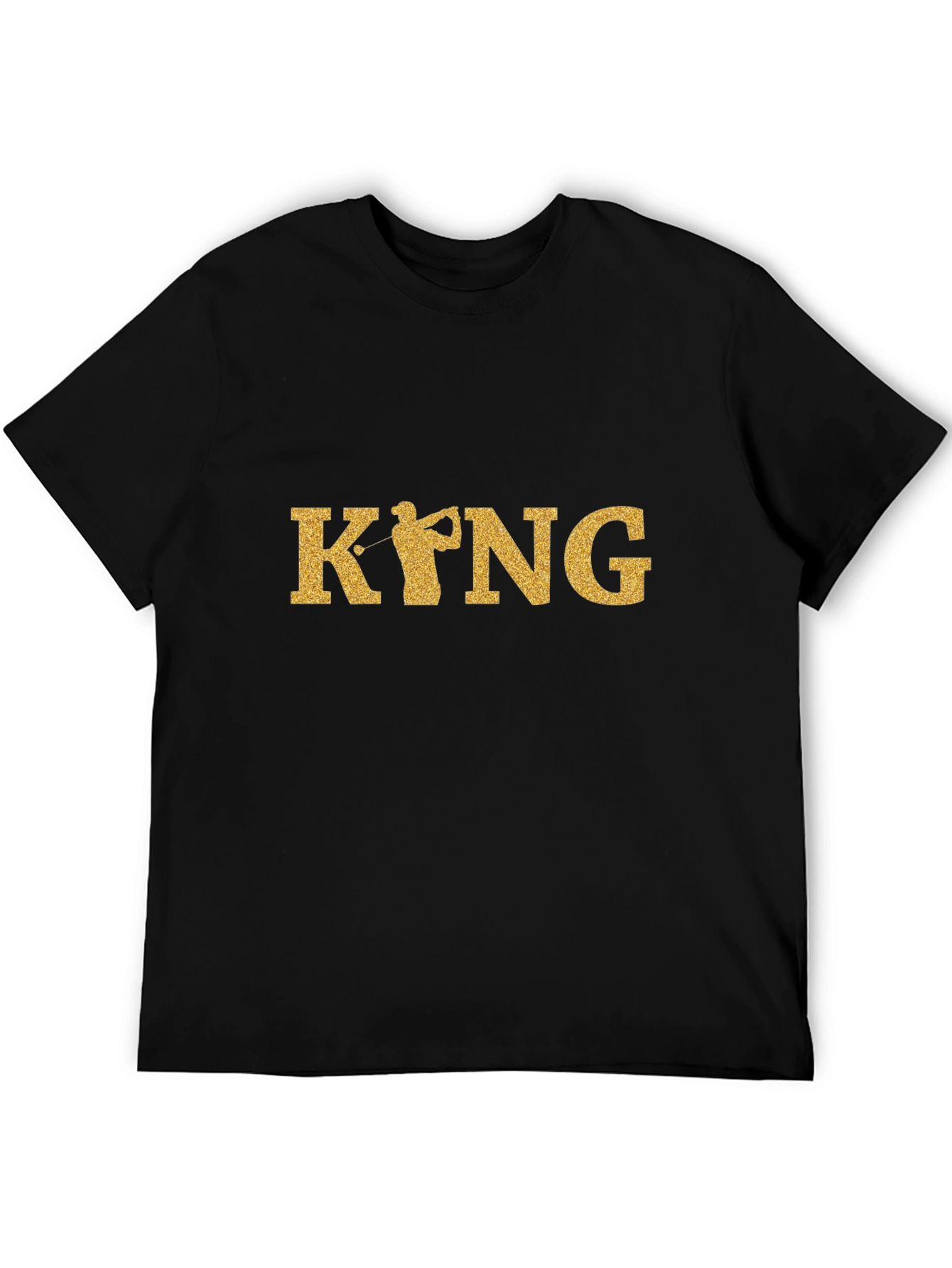 Golf King Black Graphic Tee