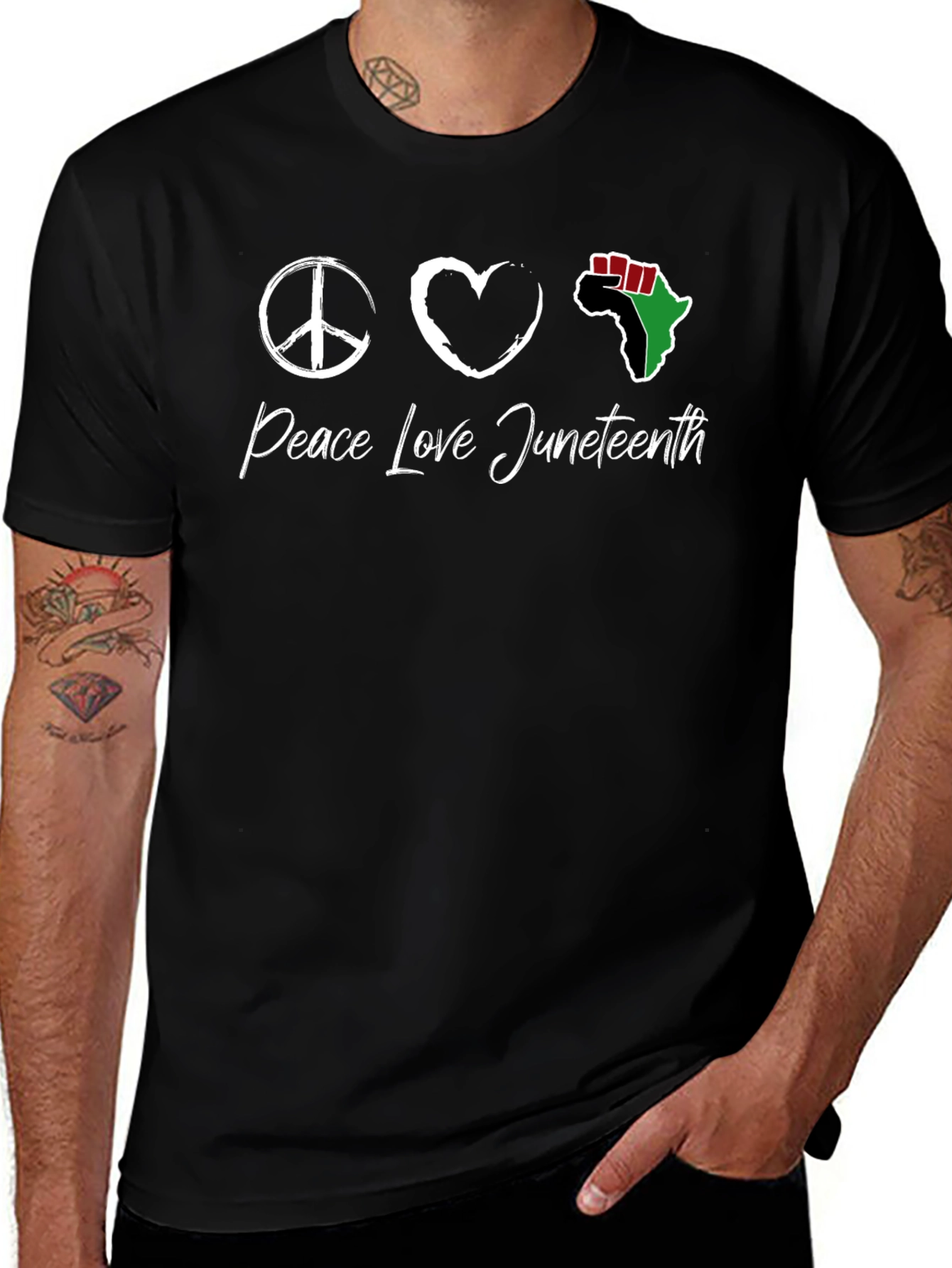 Peace Love Juneteenth T-Shirt