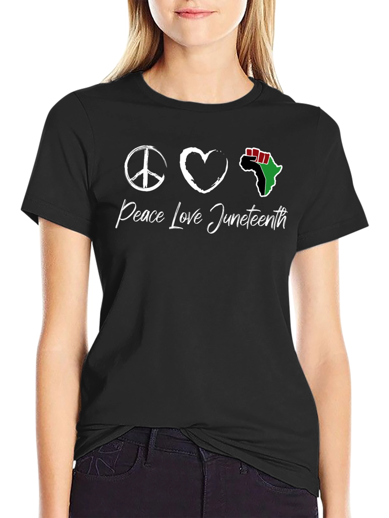 Peace Love Juneteenth T-Shirt