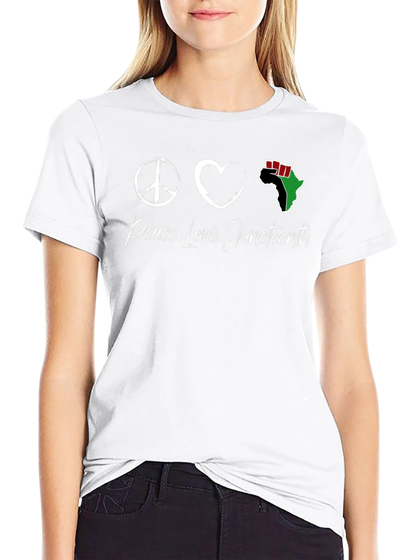 Peace Love Juneteenth T-Shirt