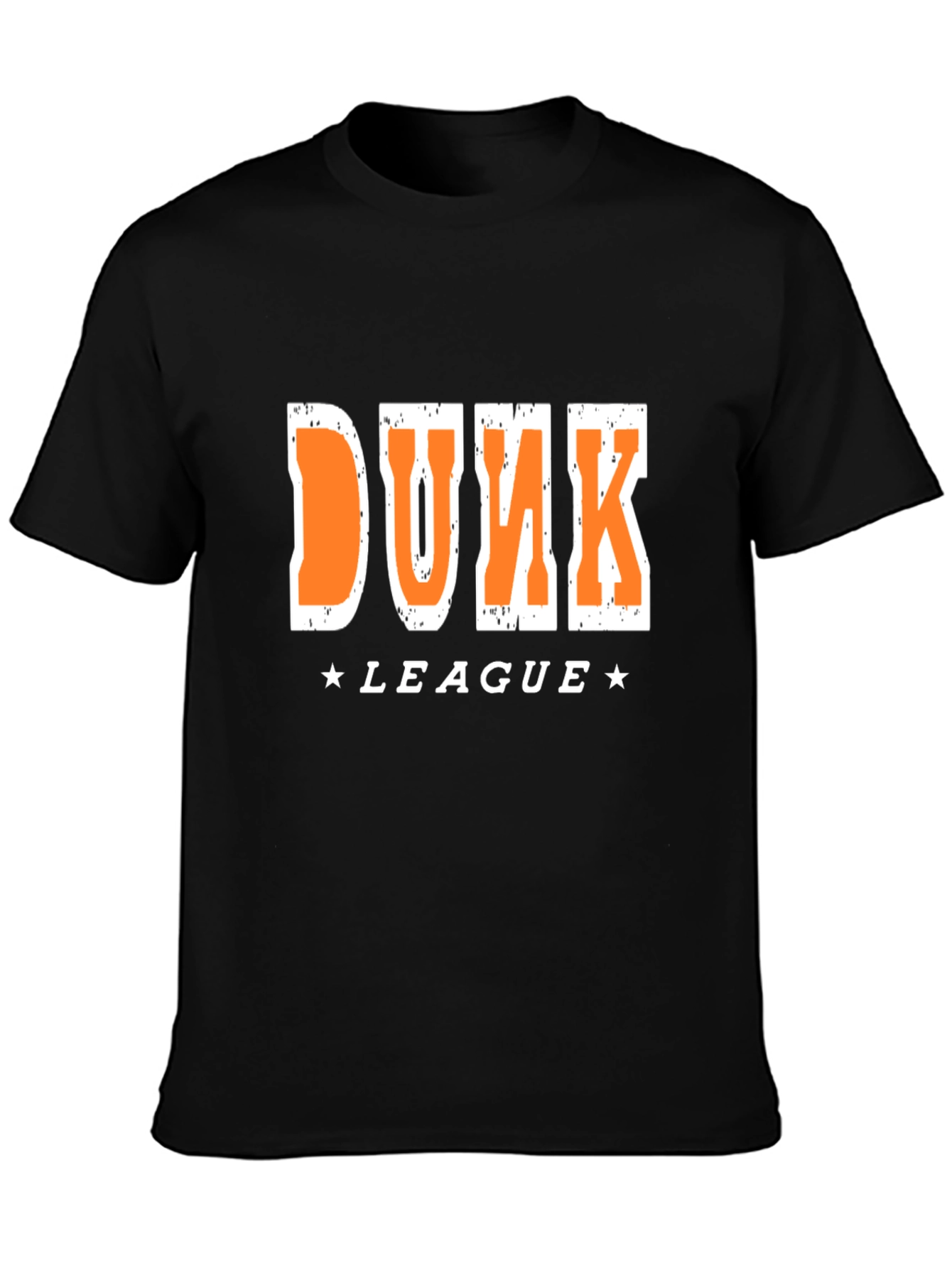 Dunk League Graphic T-Shirt - Black Cotton Tee