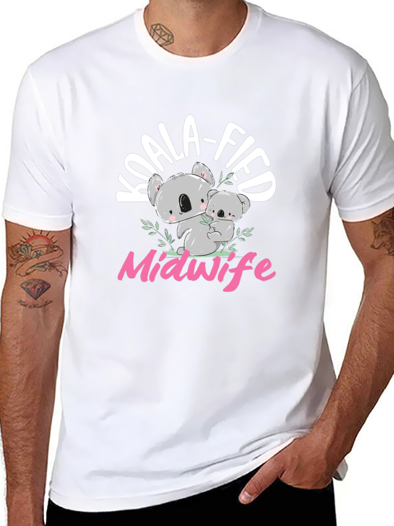 Koala-fied Midwife T-Shirt - Cute Koala Bear Design