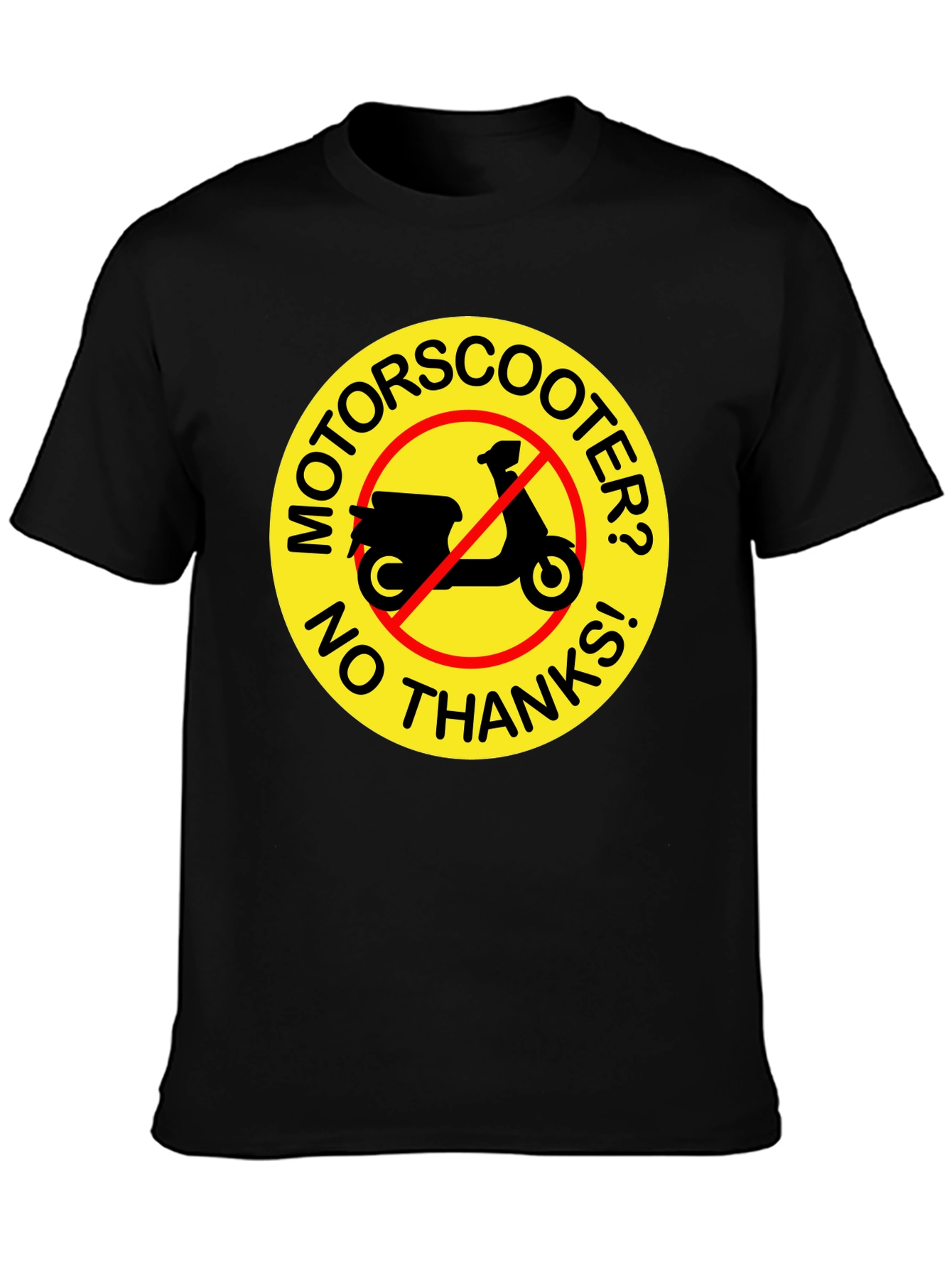 No Motor Scooter T-Shirt: Funny Graphic Tee