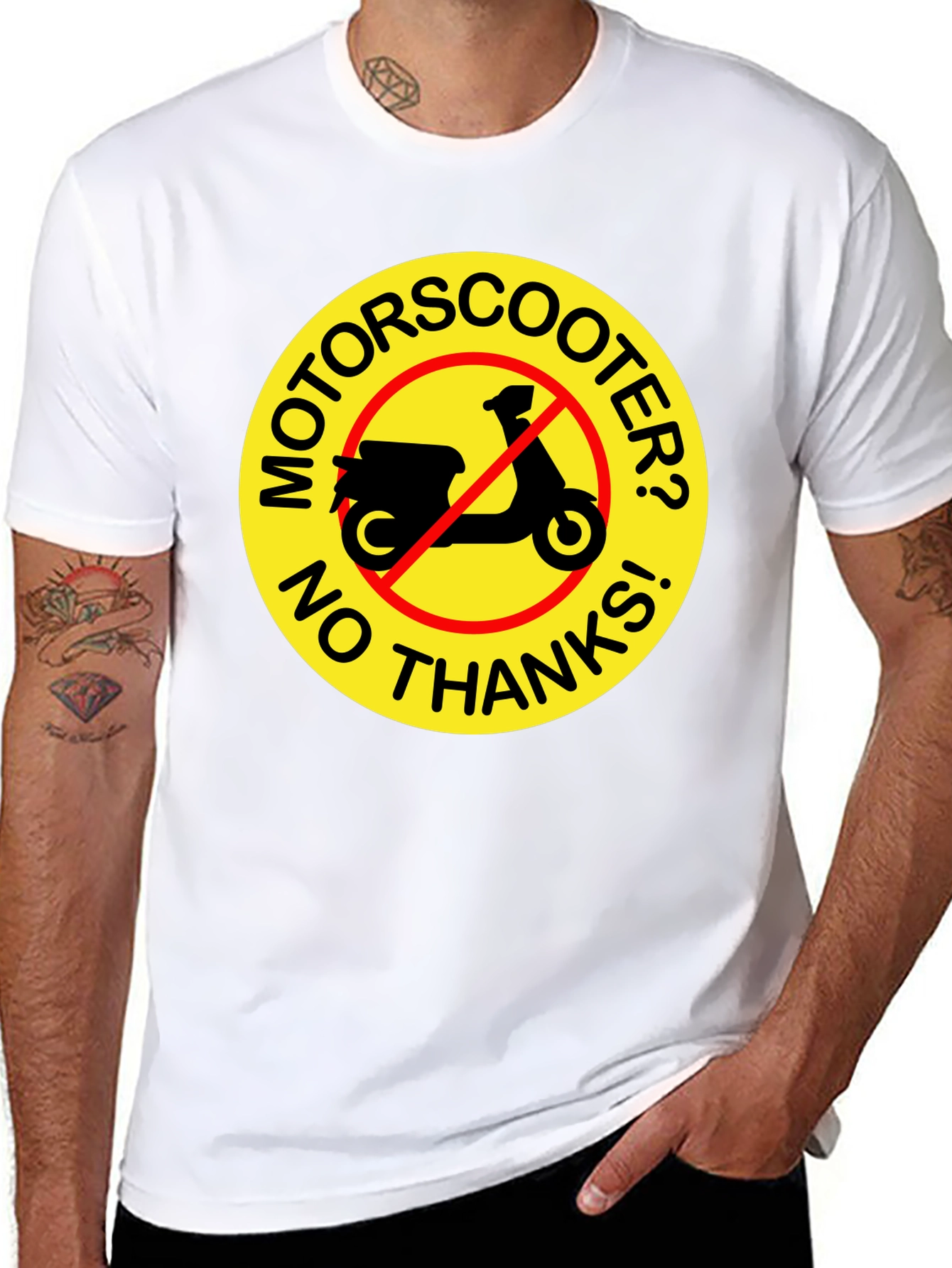 No Motor Scooter T-Shirt: Funny Graphic Tee