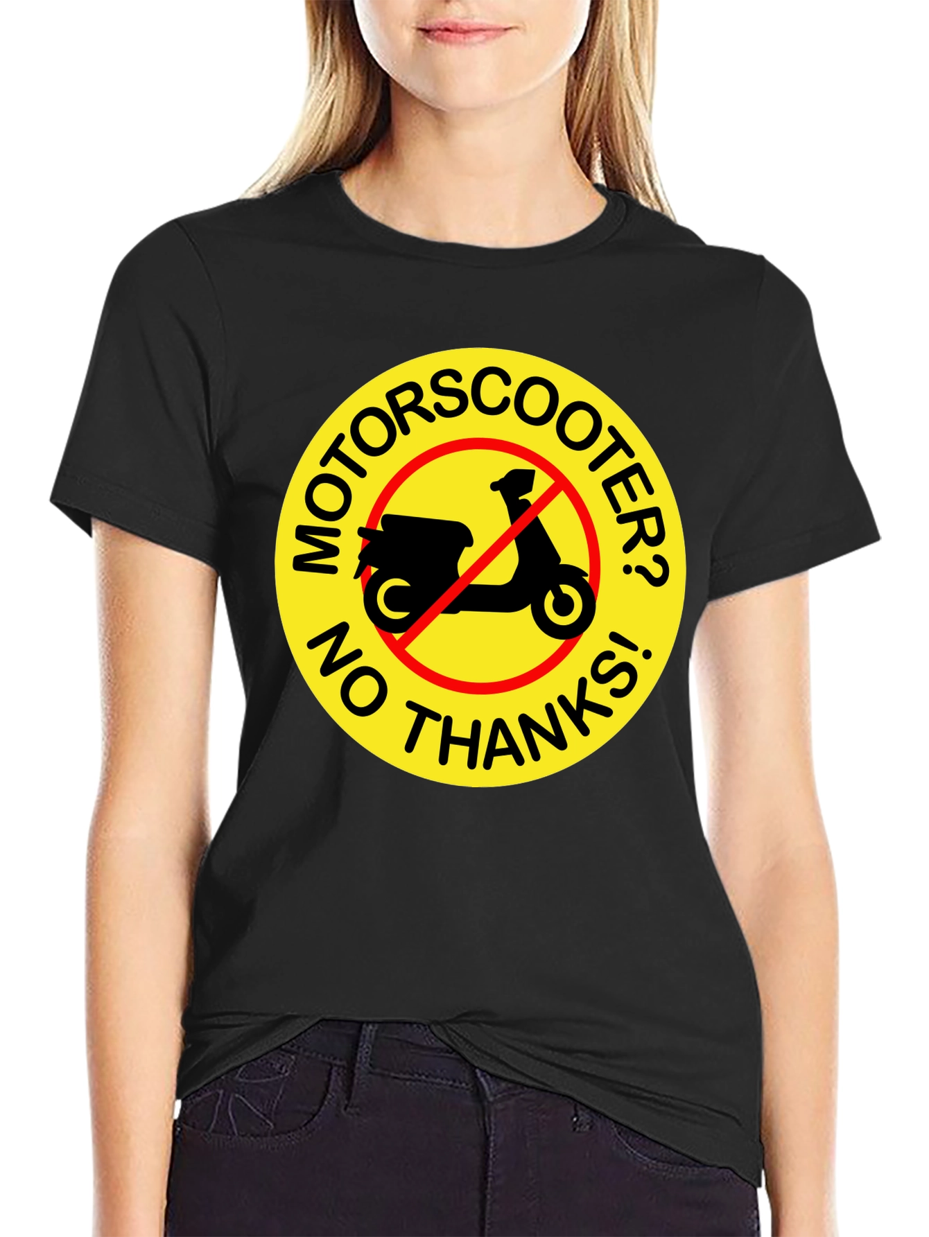 No Motor Scooter T-Shirt: Funny Graphic Tee