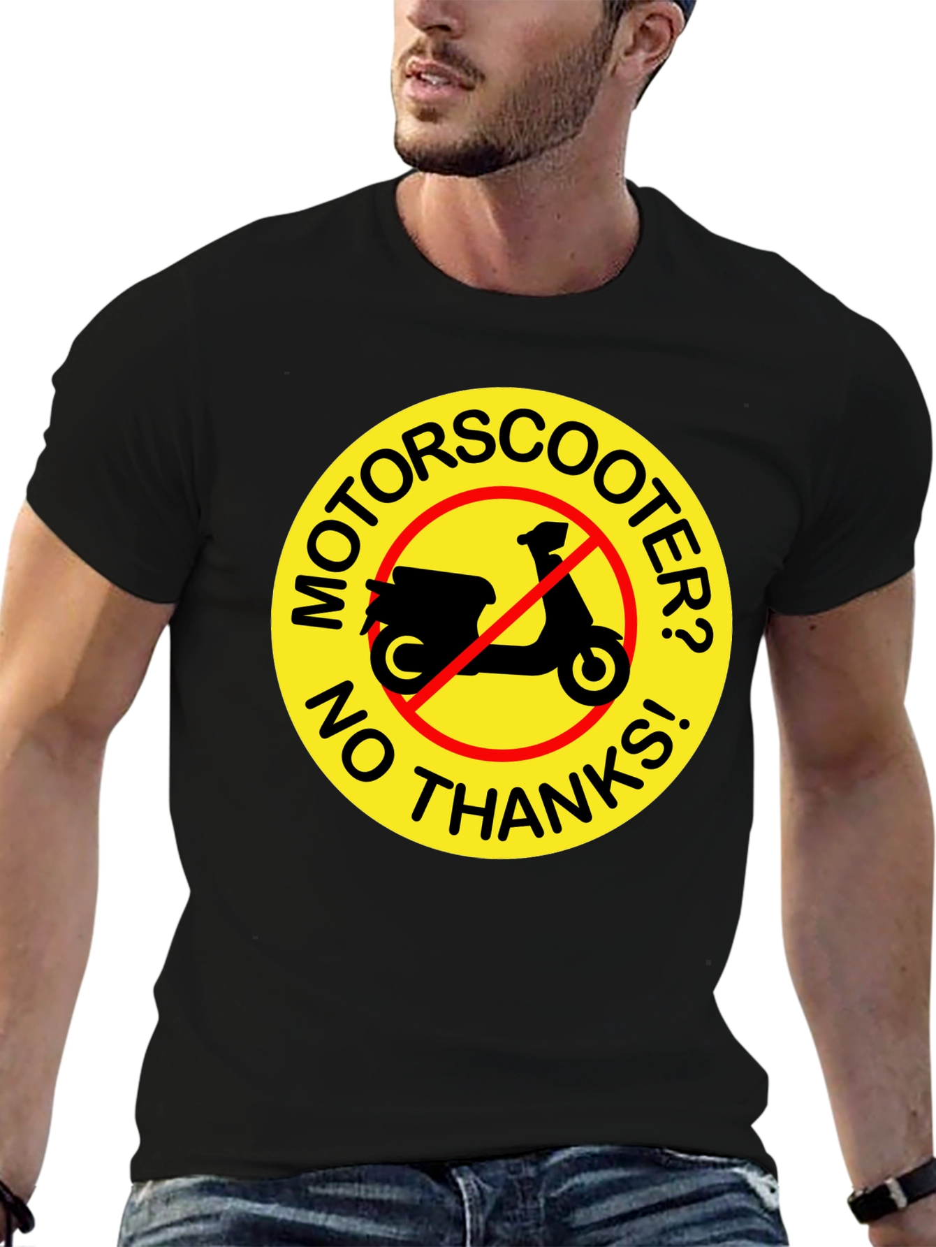 No Motor Scooter T-Shirt: Funny Graphic Tee