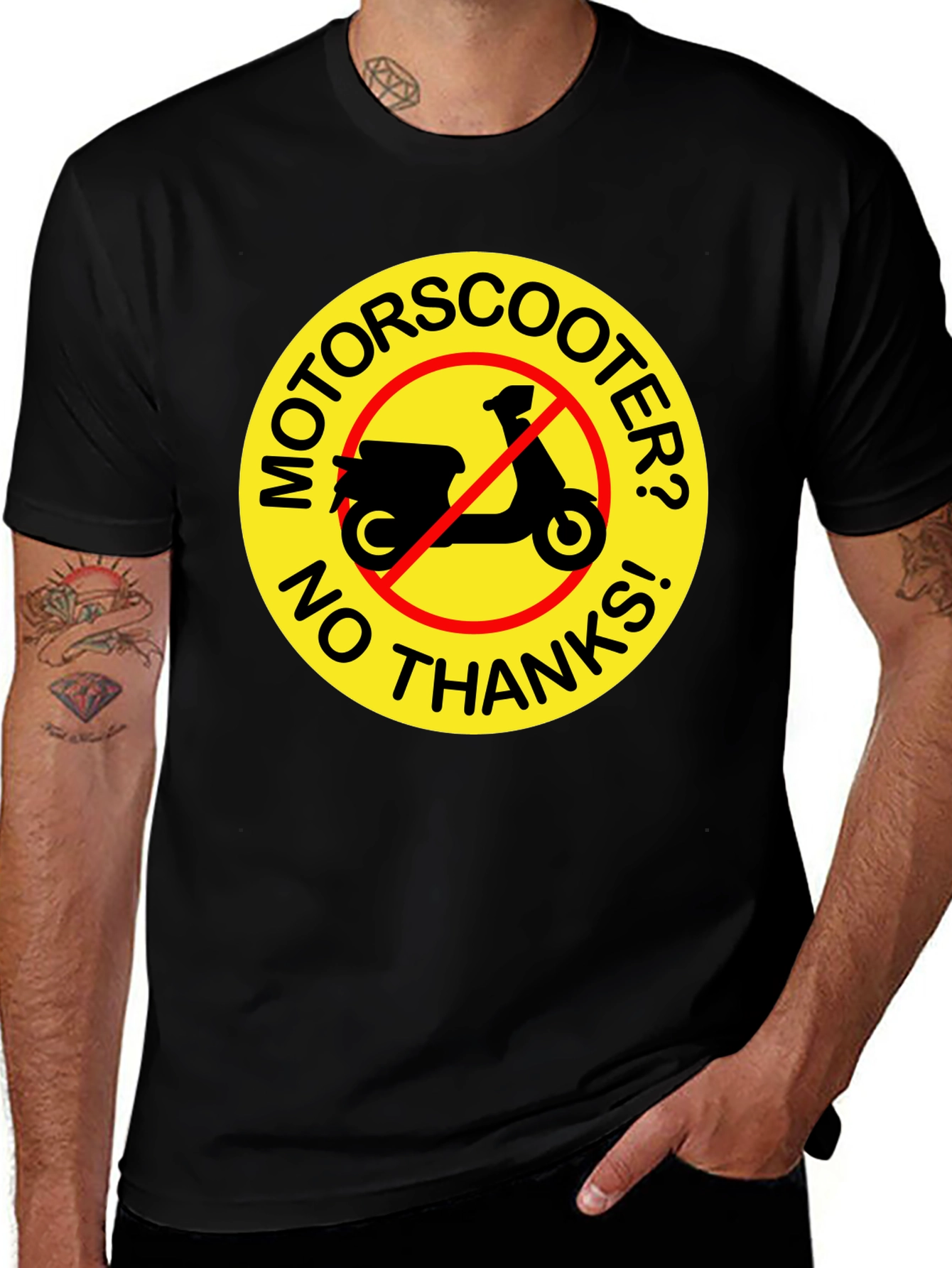 No Motor Scooter T-Shirt: Funny Graphic Tee