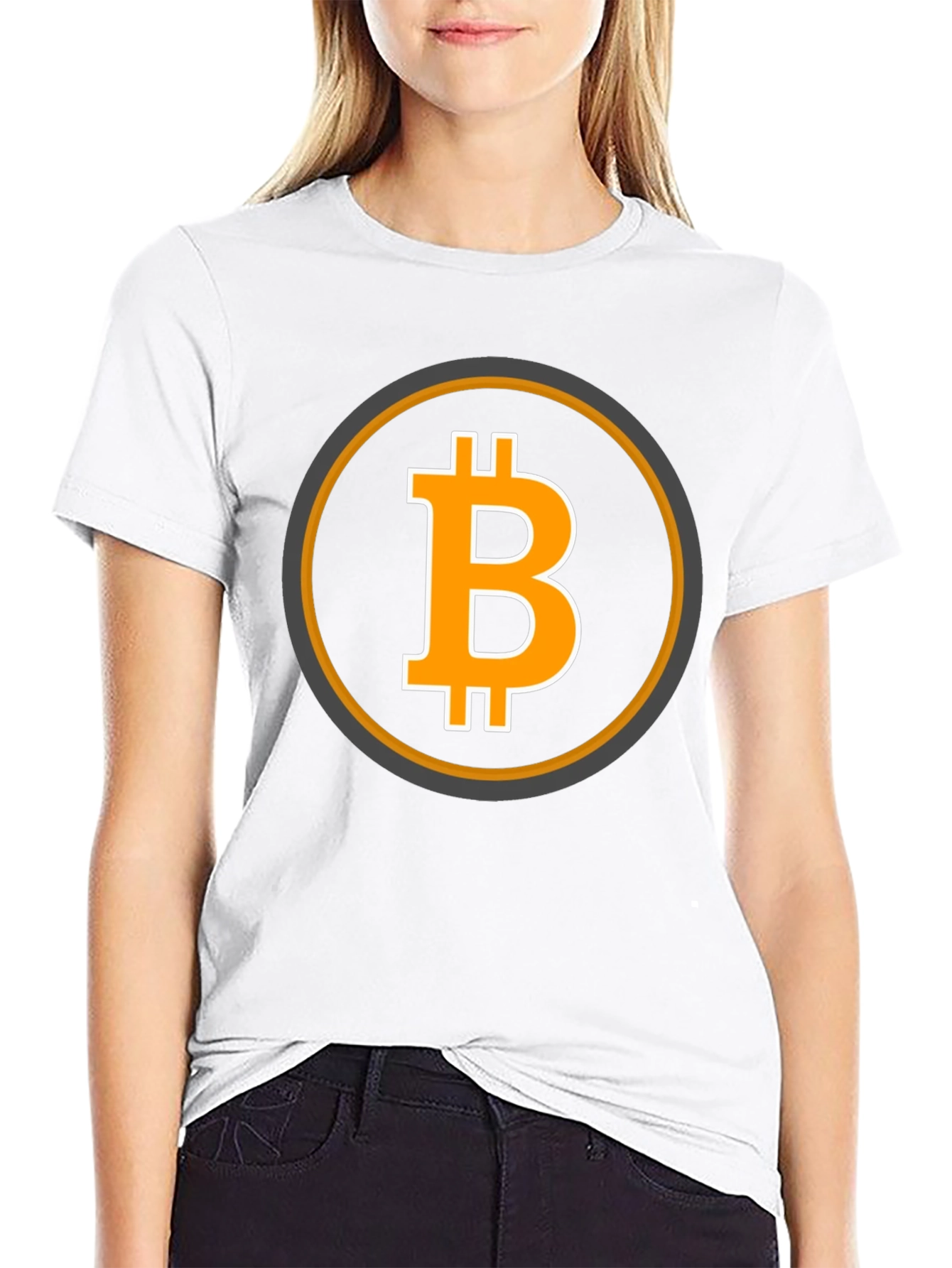 Bitcoin Logo Graphic Tee - Black