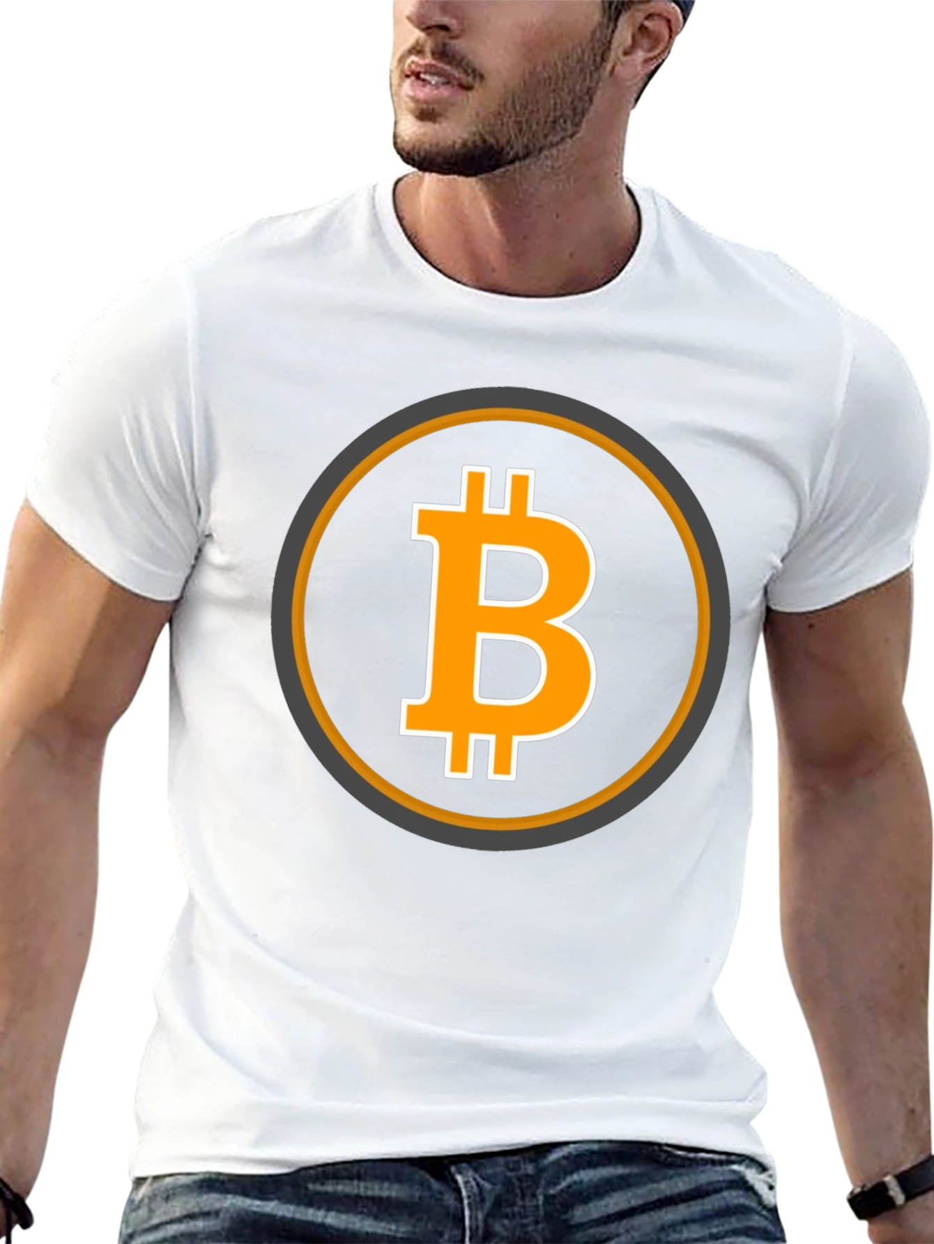 Bitcoin Logo Graphic Tee - Black