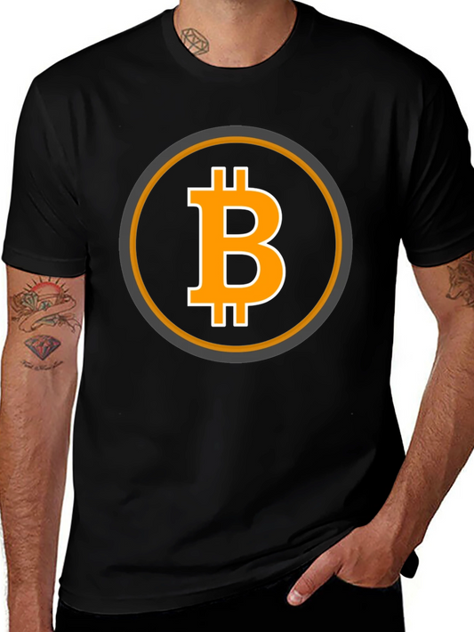 Bitcoin Logo Graphic Tee - Black