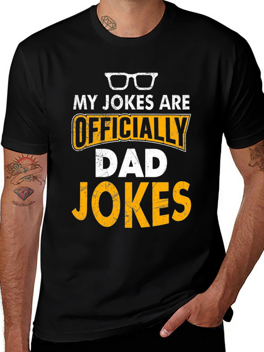 Officially Dad Jokes T-Shirt Funny Fathers Day Gift