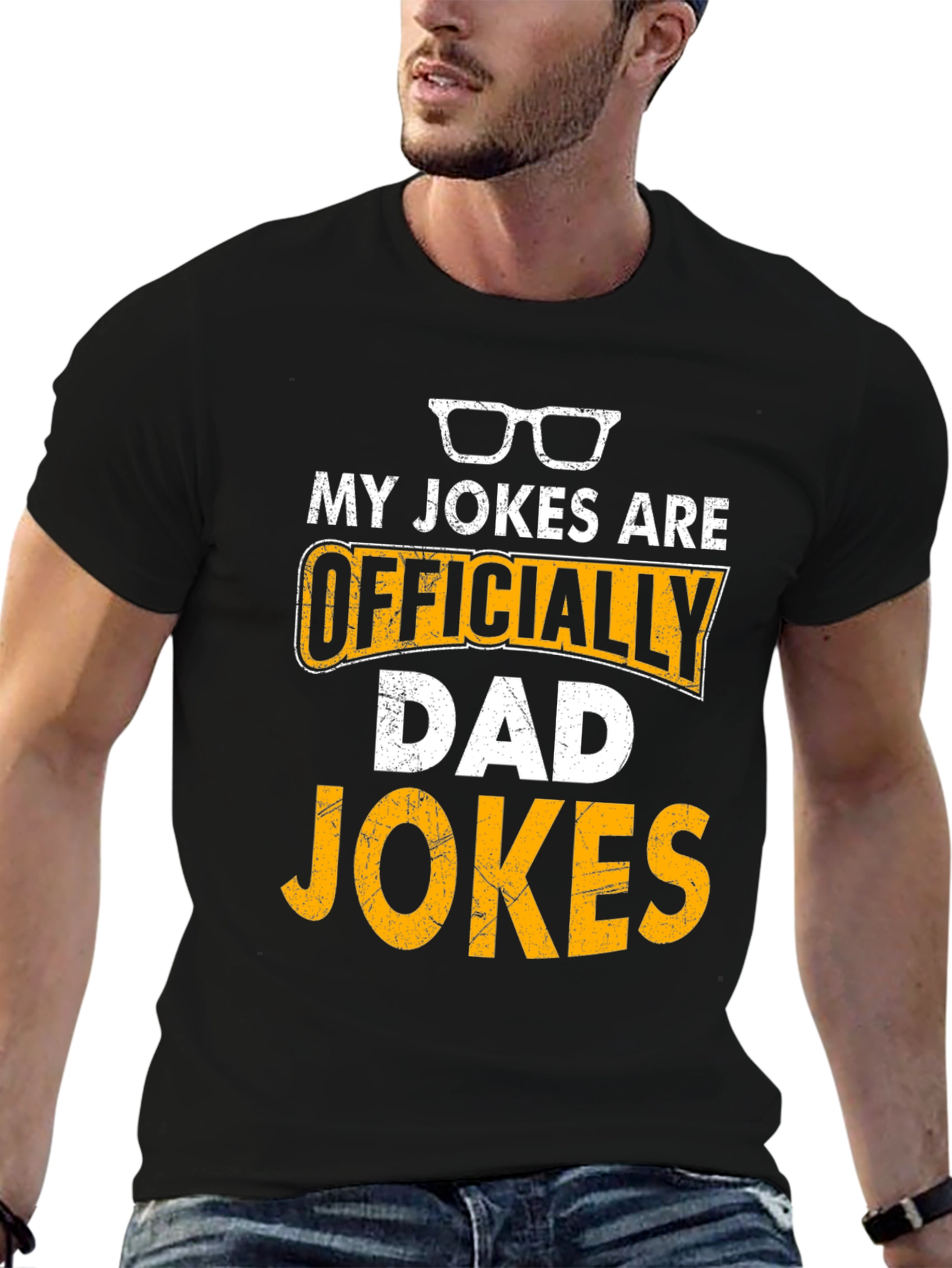 Officially Dad Jokes T-Shirt Funny Fathers Day Gift