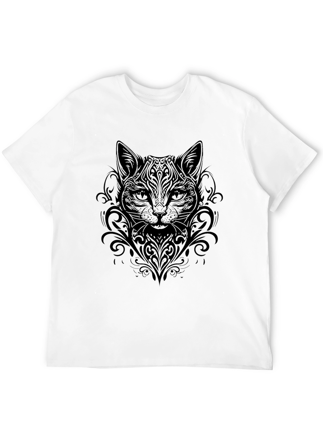 Black Cat Ornamental T-Shirt