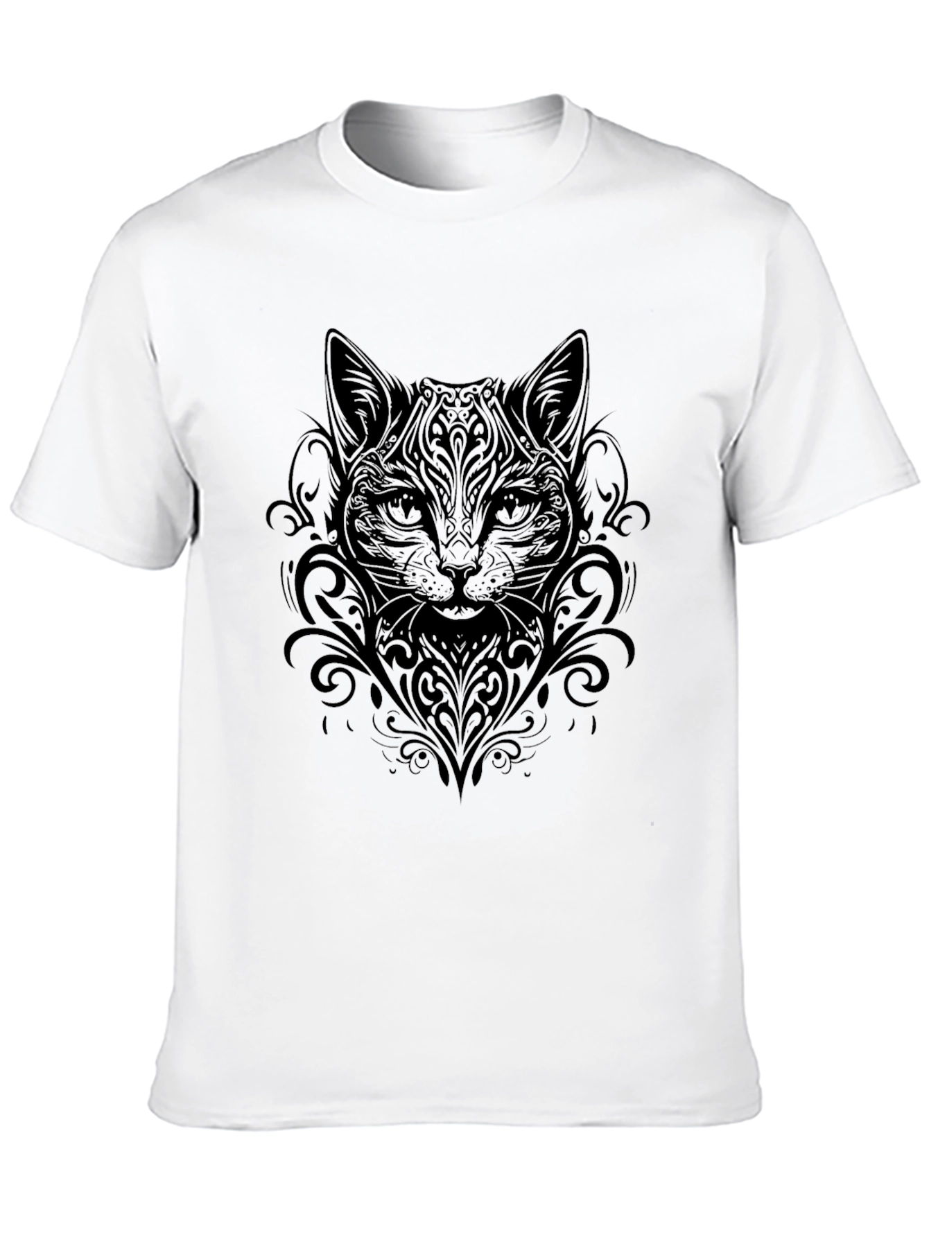 Black Cat Ornamental T-Shirt