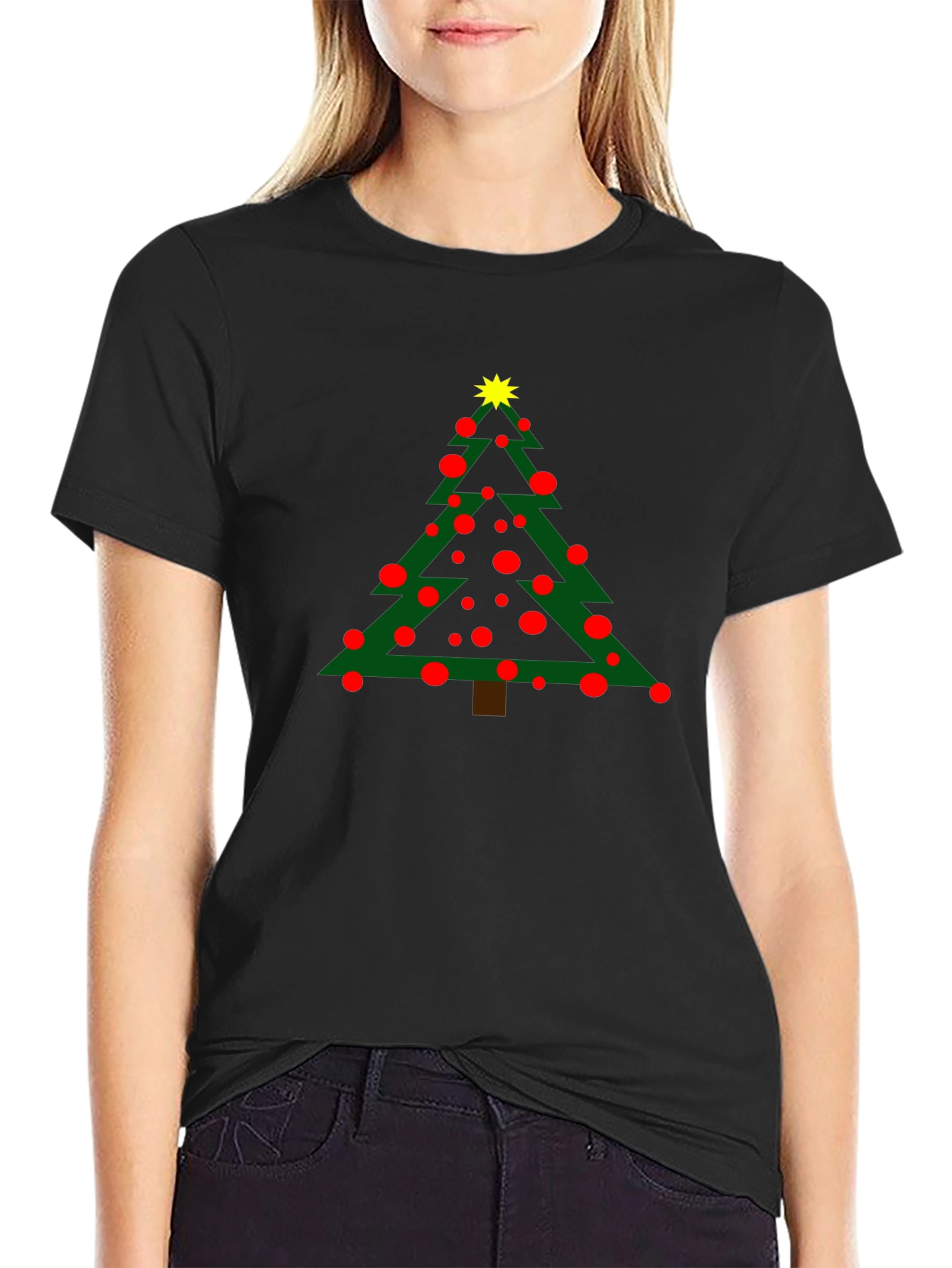 Festive Christmas Tree Graphic Tee - Holiday Cheer!