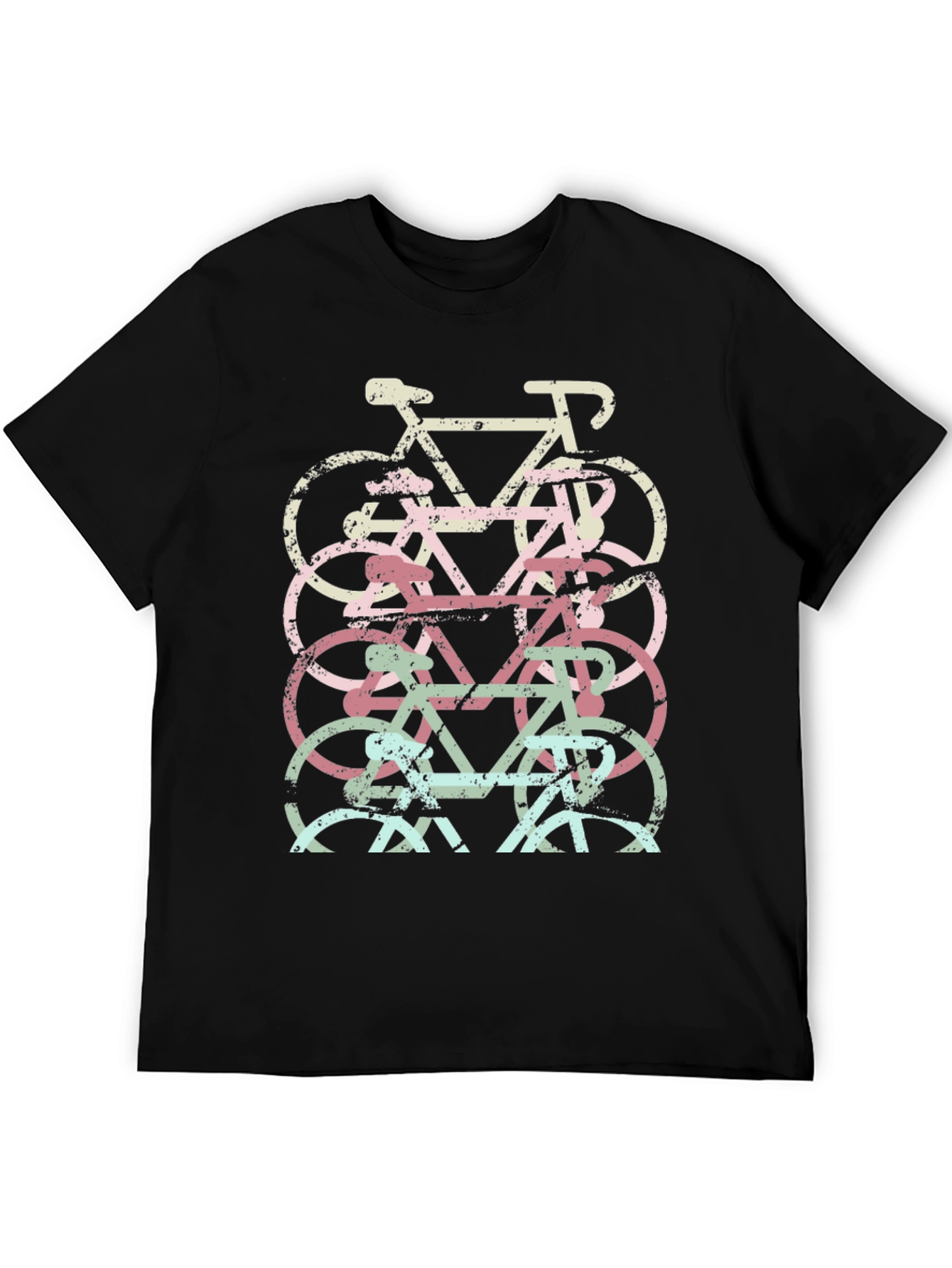 Bicycle Stack Graphic Tee - Black