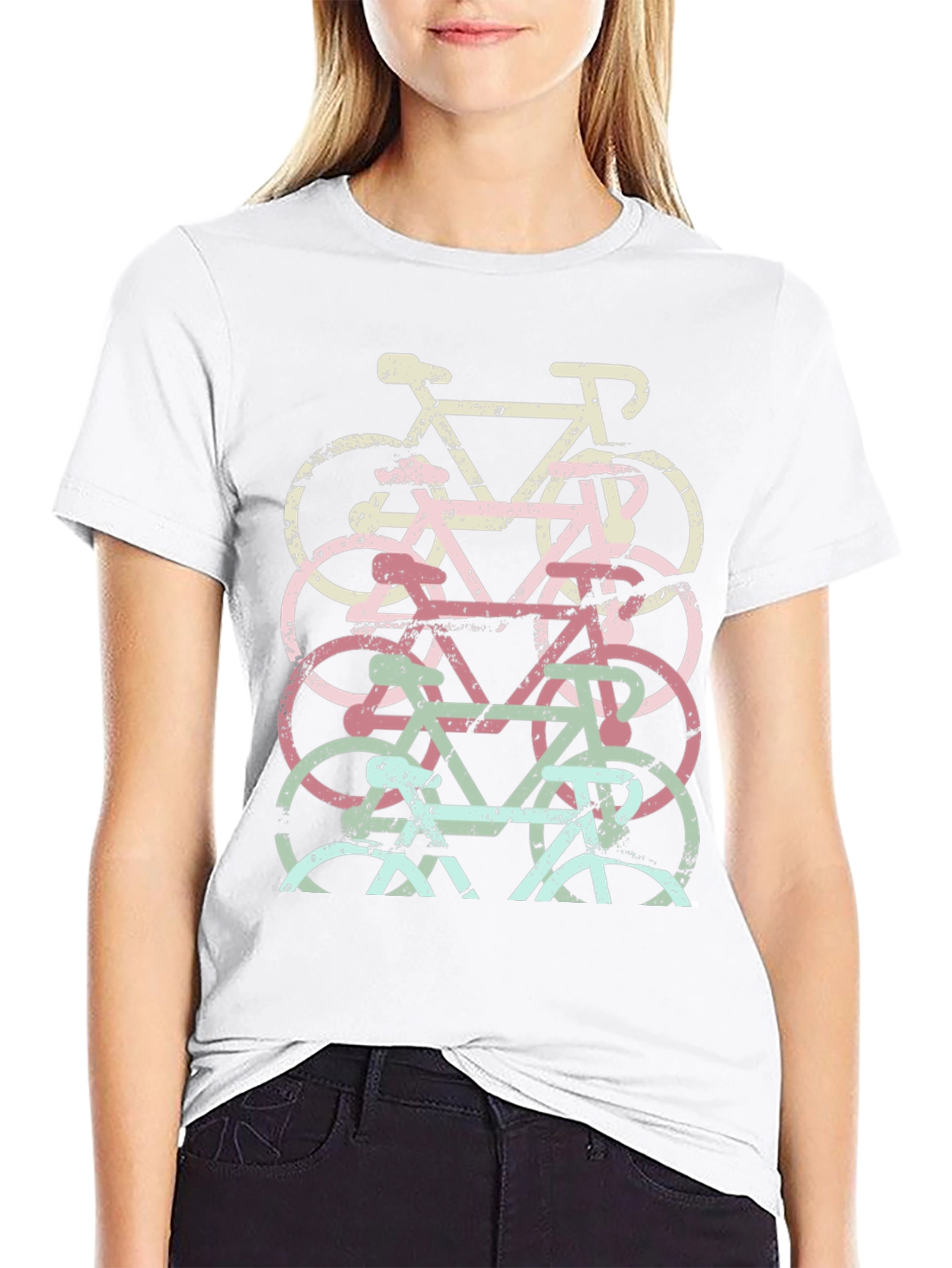 Bicycle Stack Graphic Tee - Black