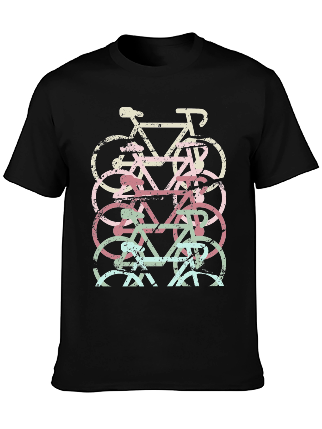 Bicycle Stack Graphic Tee - Black
